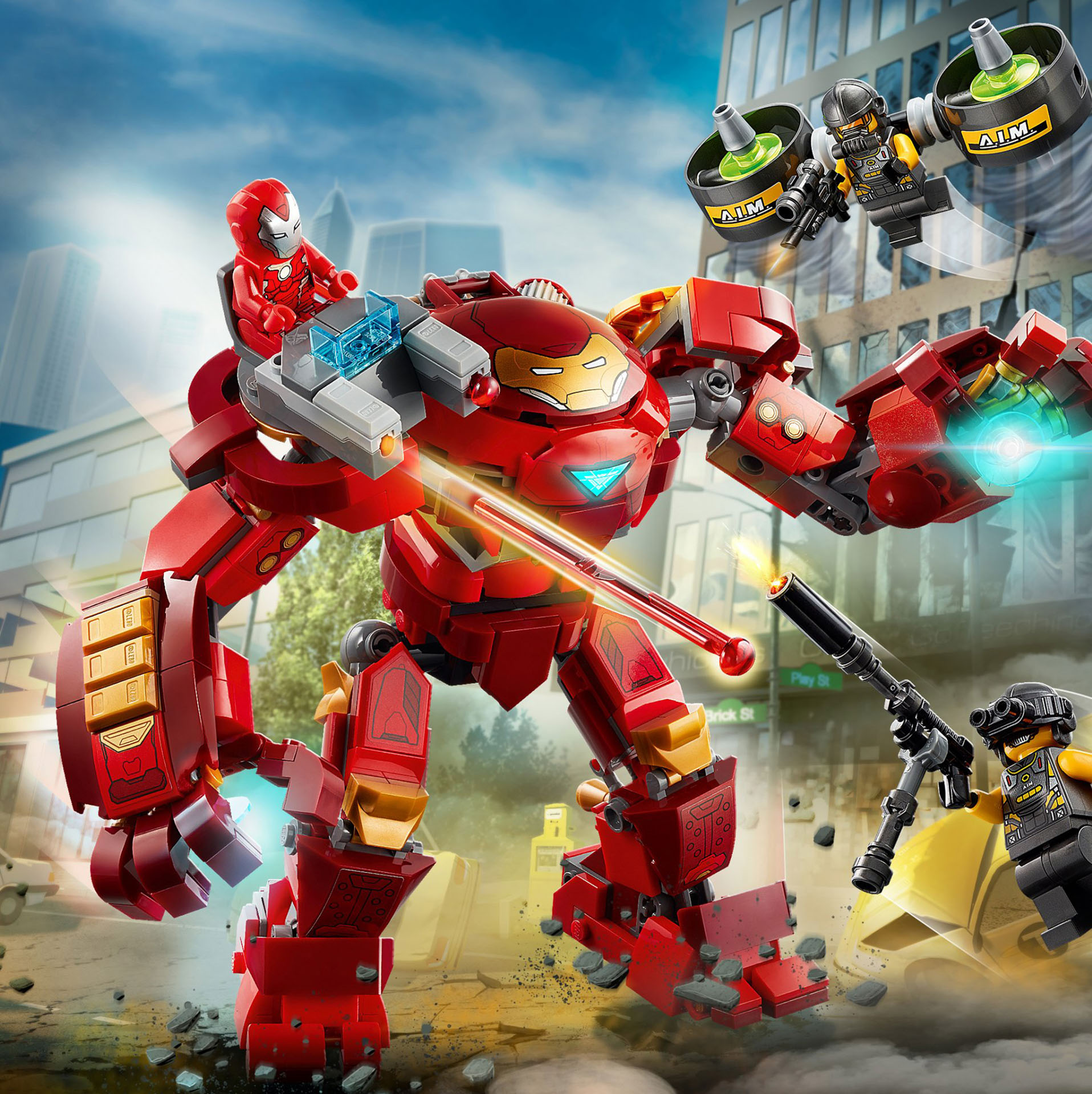 Iron Man Hulkbuster contro l'agente A.I.M. 76164, , large