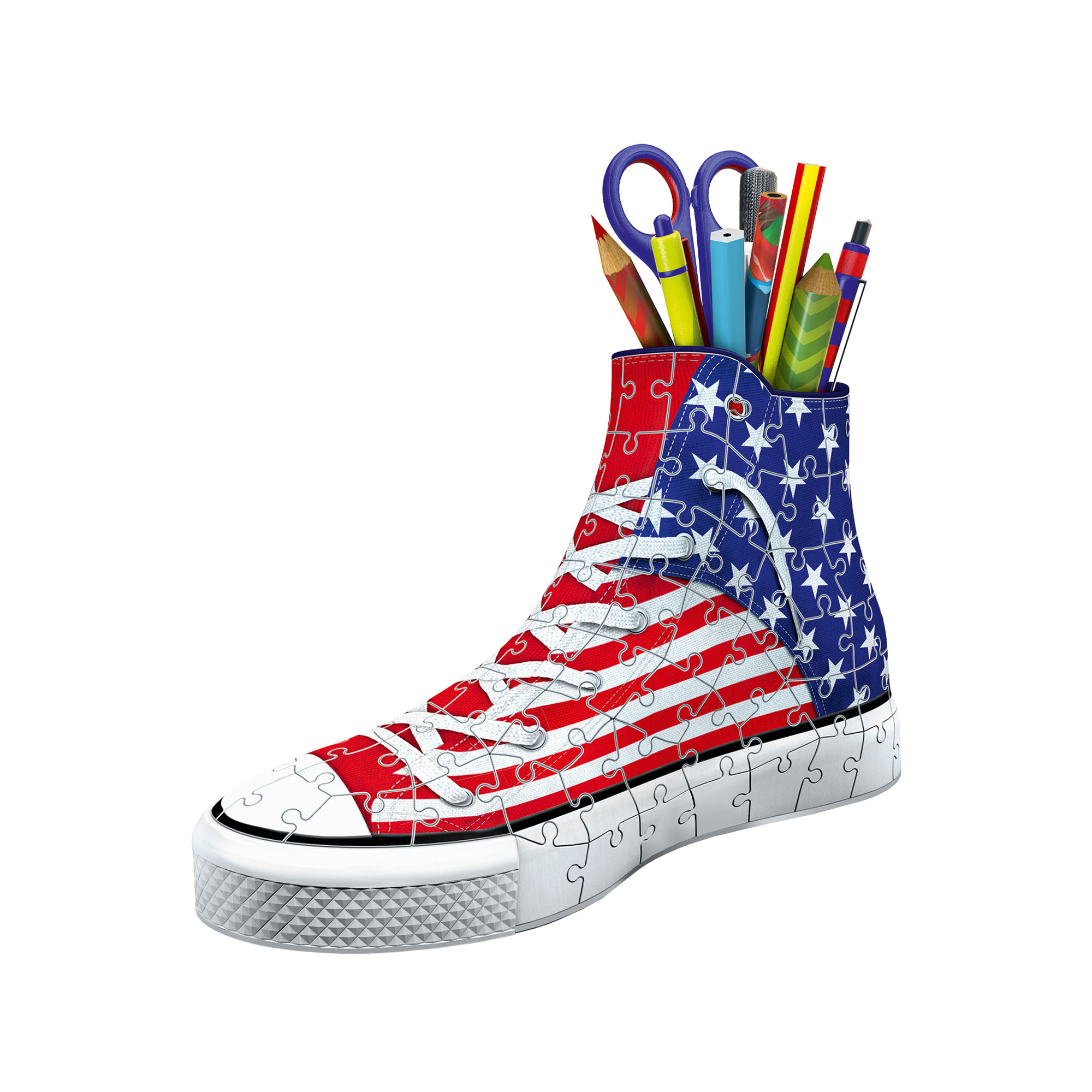 Ravensburger Puzzle 3D Portapenne 12549 - Sneaker Flag, , large