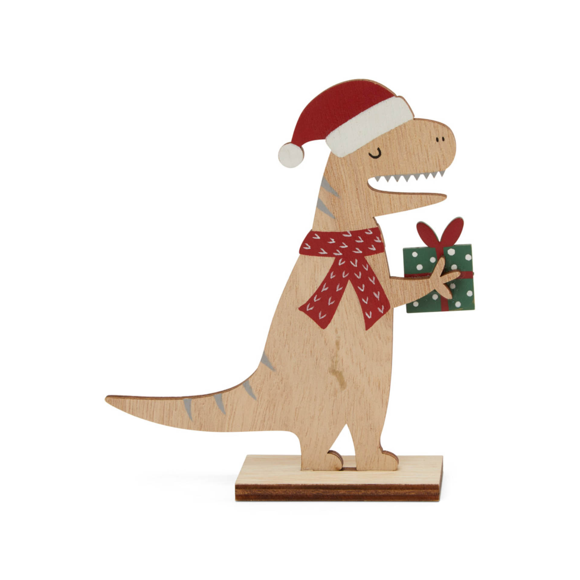 Decorazione dinosauro in legno da appendere, , large