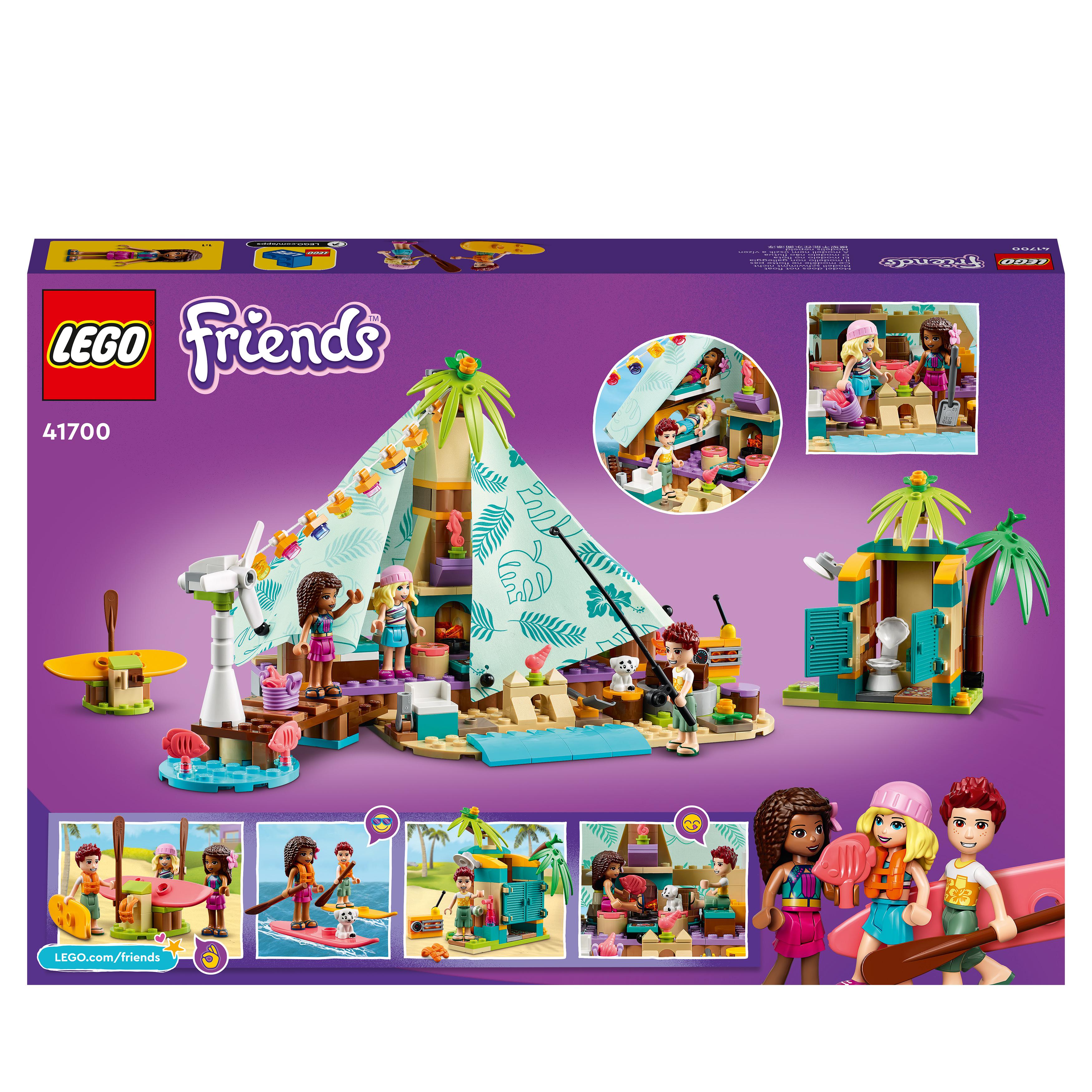 LEGO Friends Glamping sulla Spiaggia, Giocattoli per Bambini e Bambine di 6 Anni 41700, , large