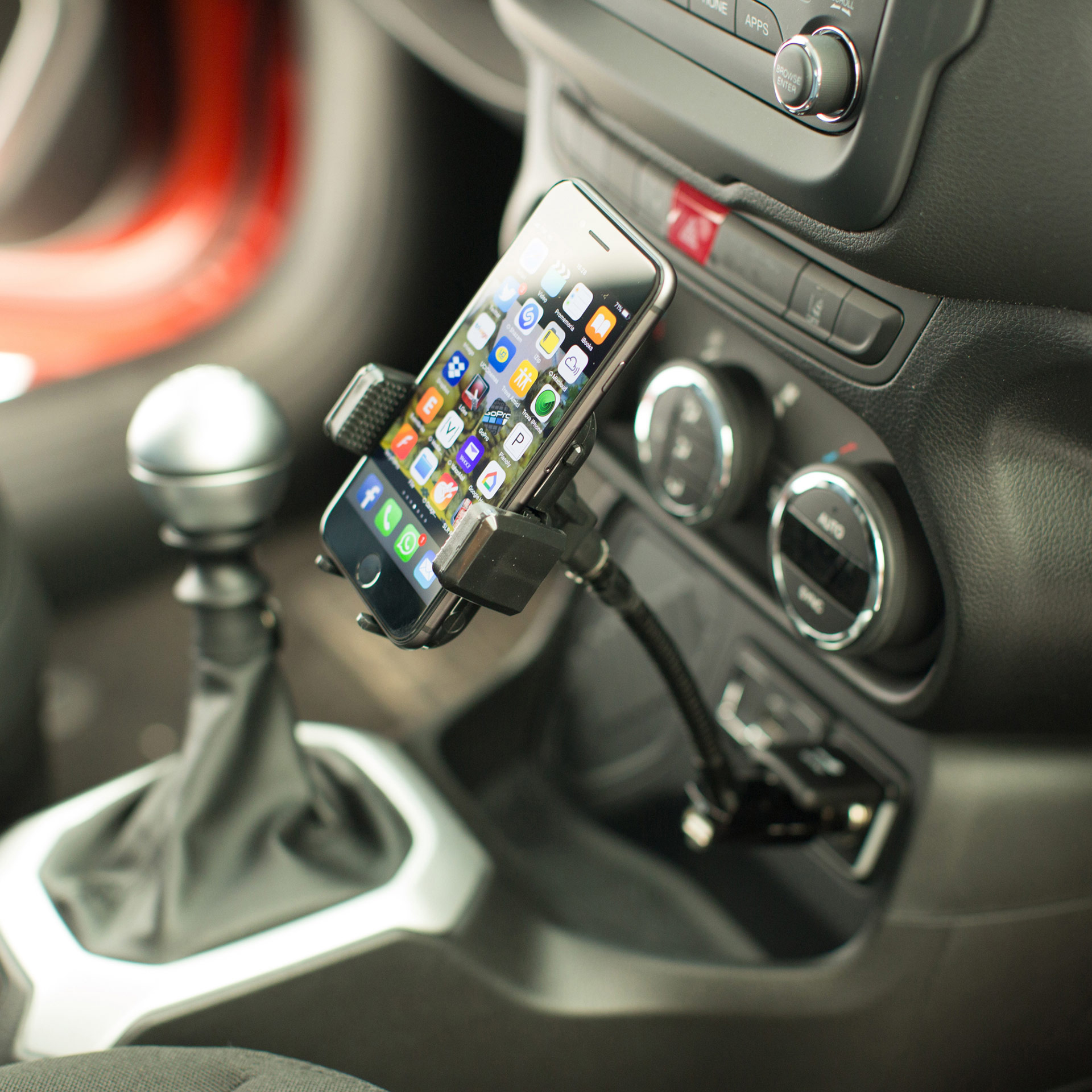 Porta Smartphone Da Auto Con Ingresso Usb, , large