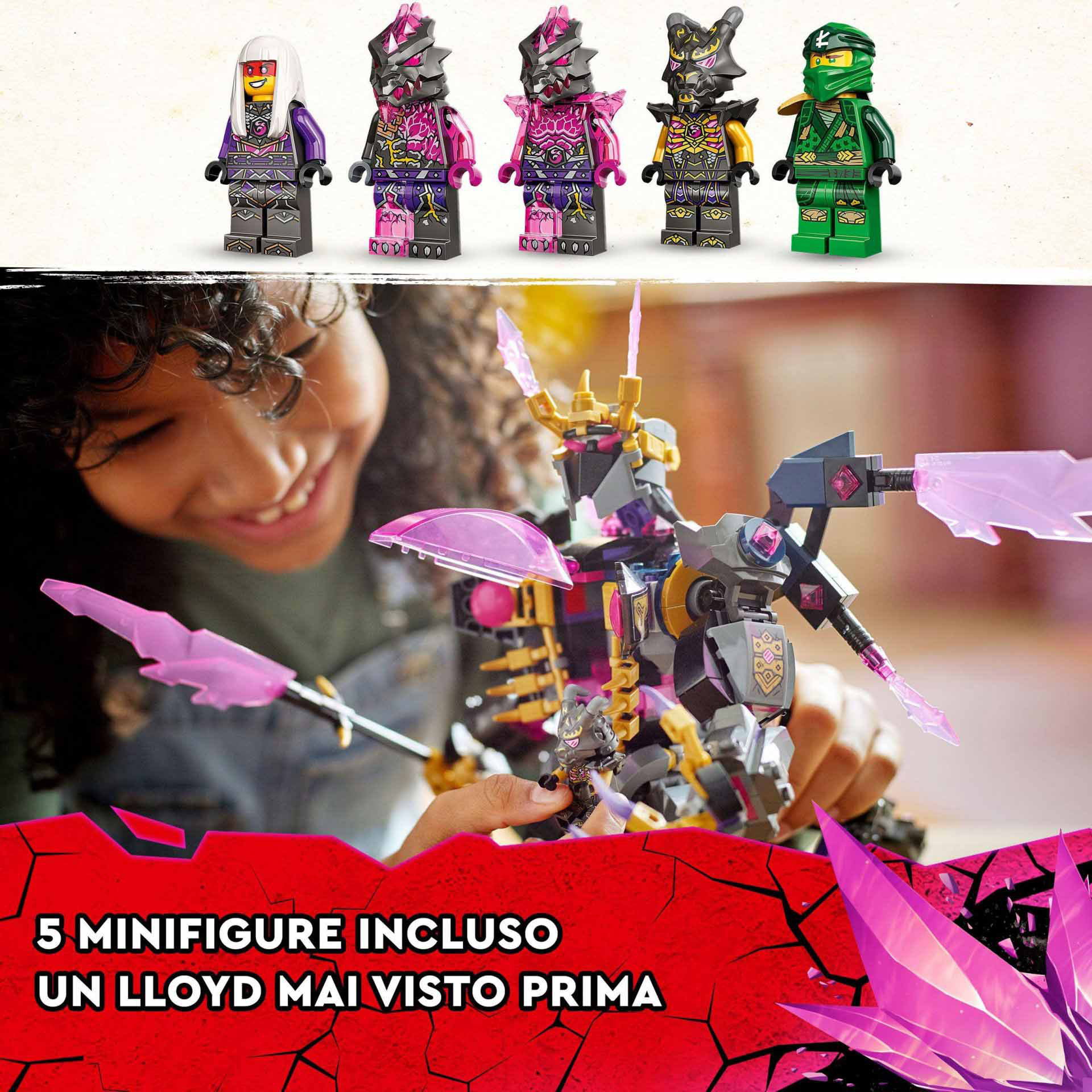 LEGO Ninjago Il Re dei Cristalli, Set Serie TV Crystallized con Action Figure e 71772, , large