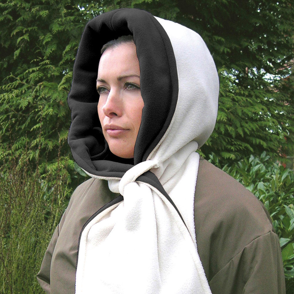 Cappello con sciarpa, , large