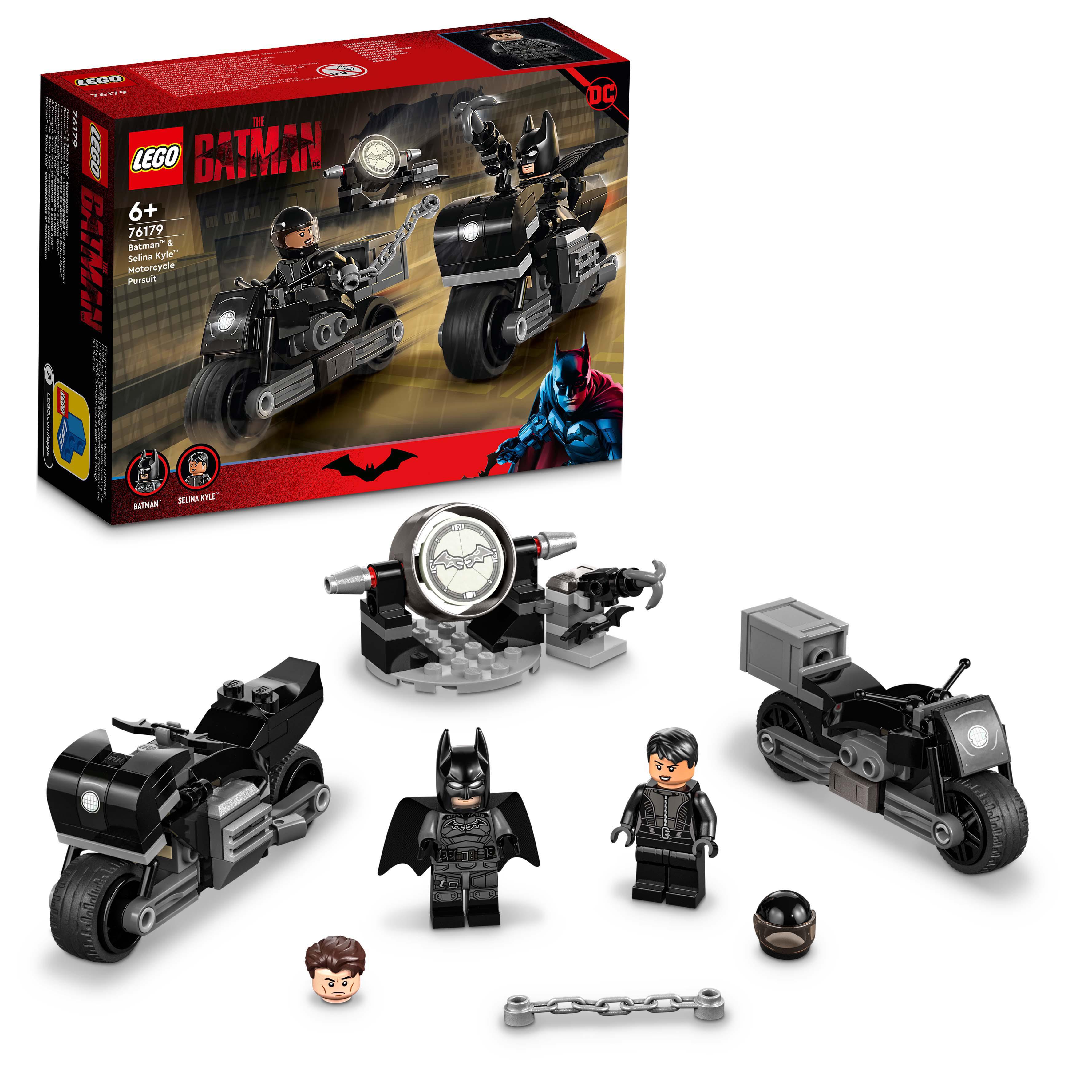 LEGO DC Inseguimento sulla Moto di Batman e Selina Kyle, Giocattolo per Bambini 76179, , large