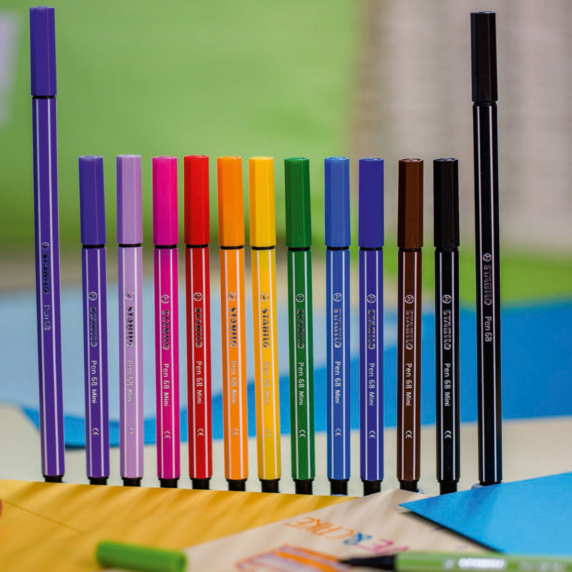 Stabilo Pen 68 Mini Colorful Ideas - Lampadina Con 12 Pen 68 Mini, , large