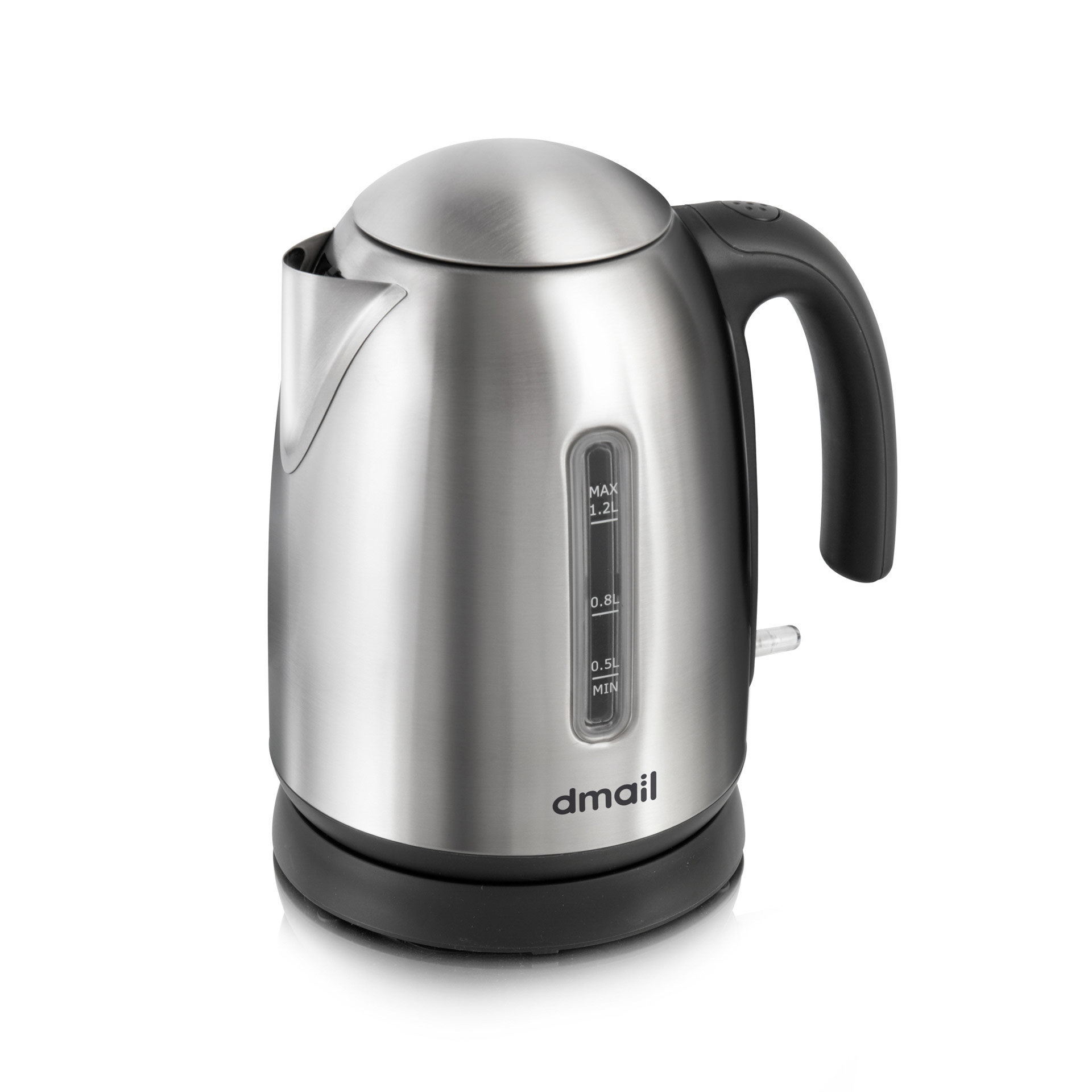 Bollitore elettrico in metallo spazzolato 1,2 l, , large
