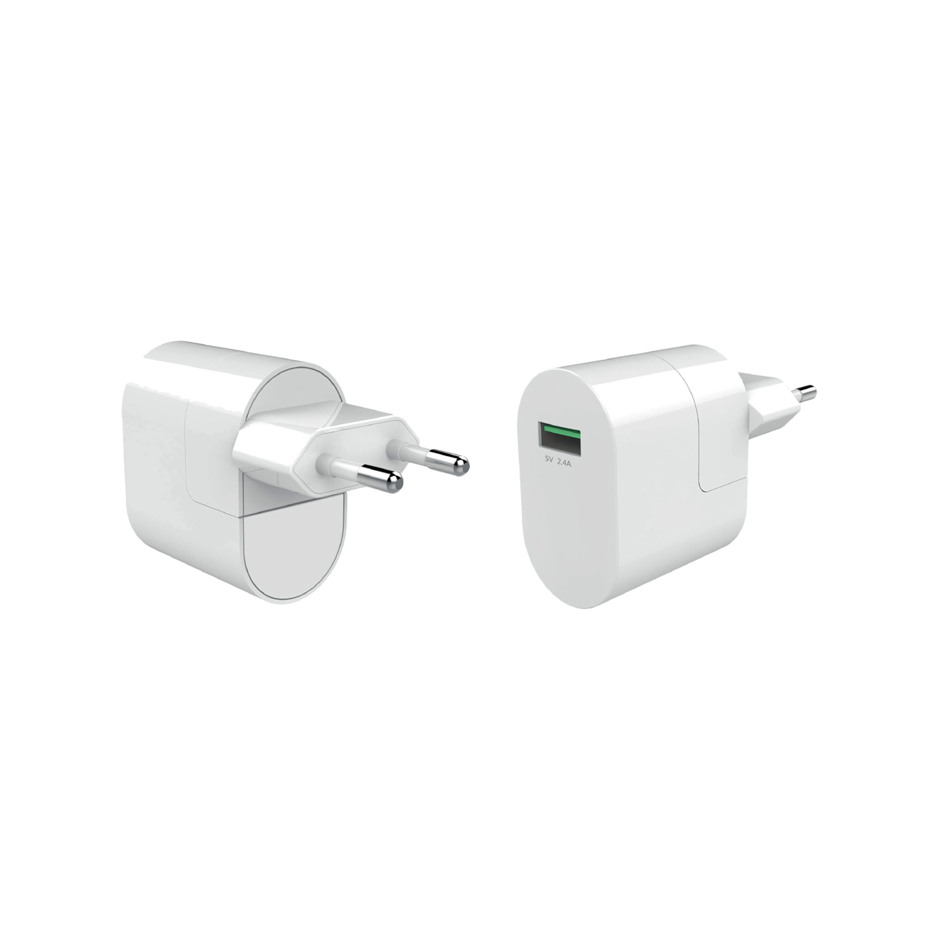 Caricabatterie da viaggio con USB e spine intercambiabili, Celly, , large