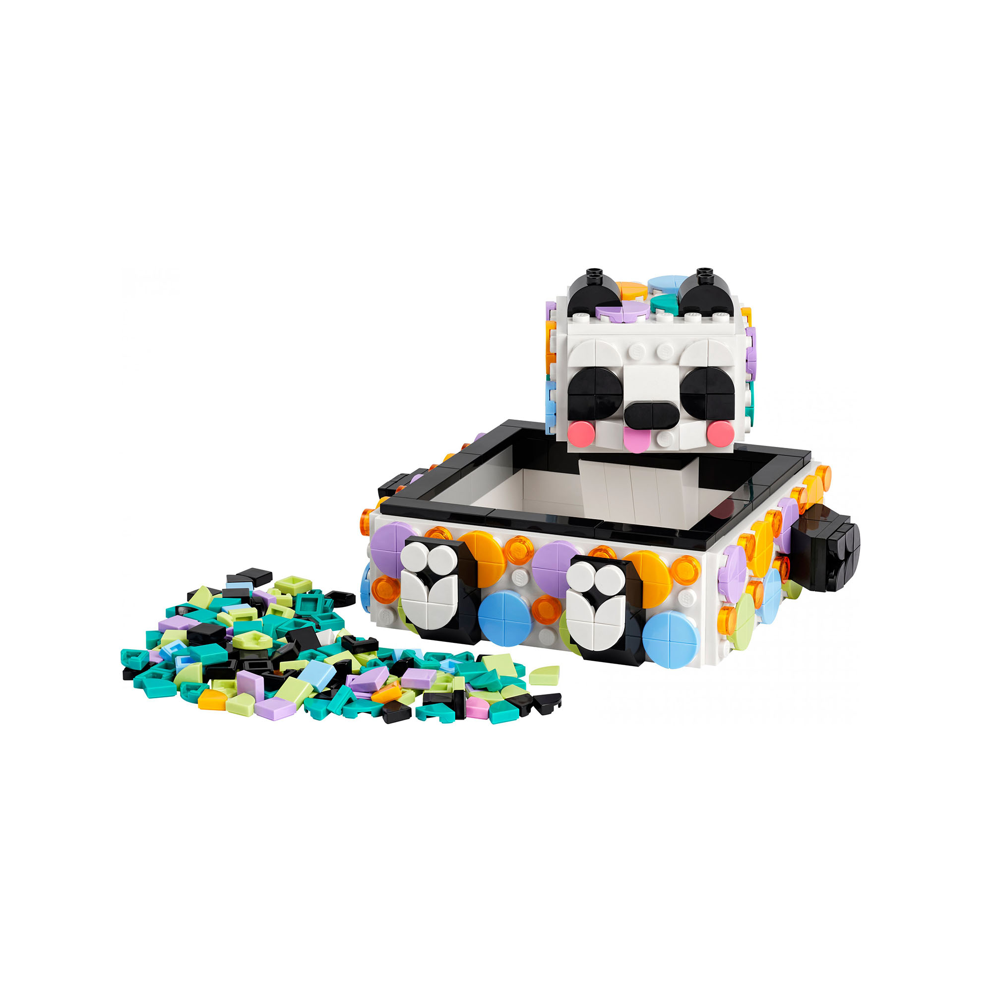 LEGO DOTS Il Simpatico Panda Portaoggetti, Set Scatola Fai da Te con Panda Gioca 41959, , large