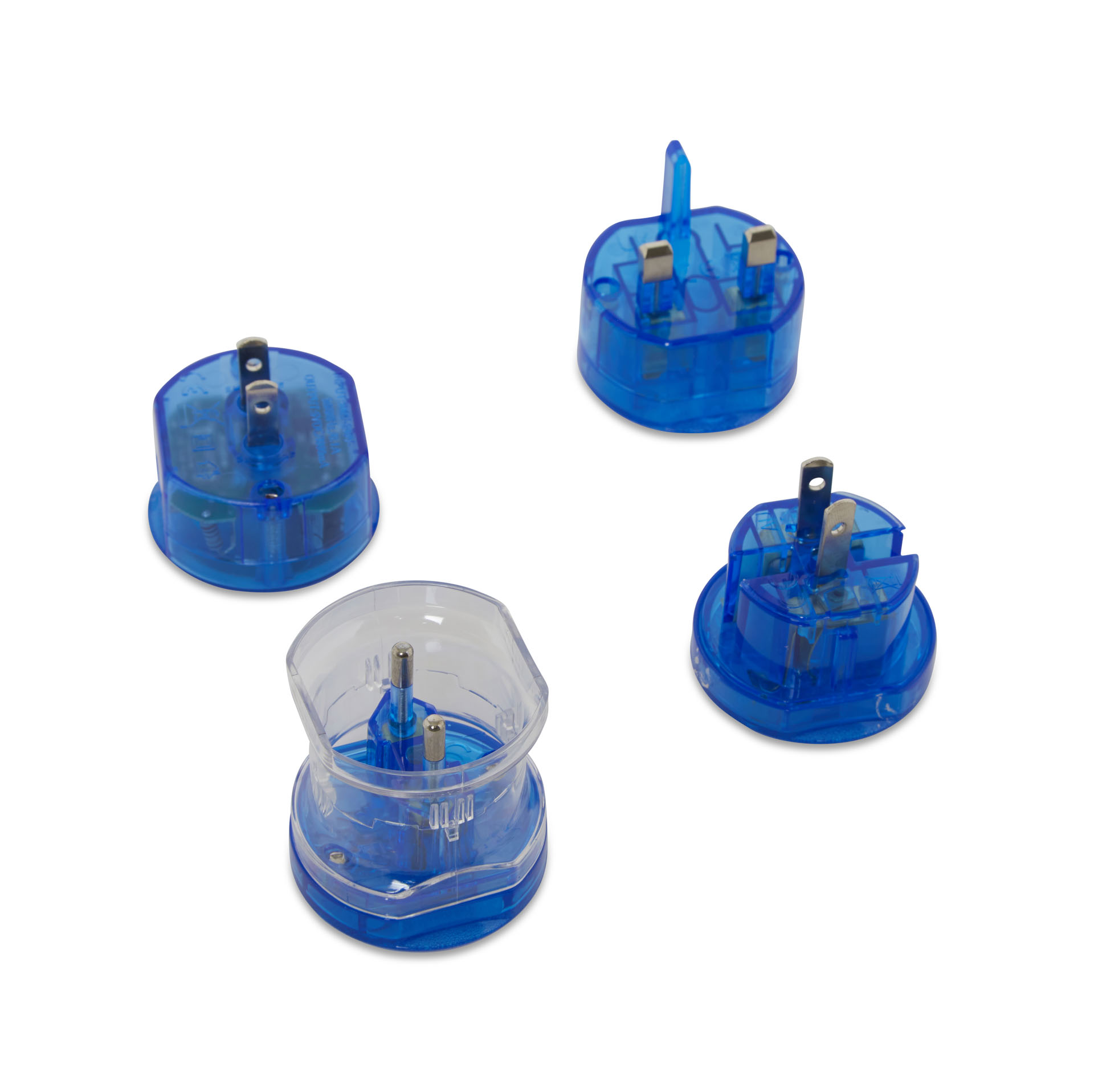 Adattatore universale da viaggio con presa USB - Blu, blu, large