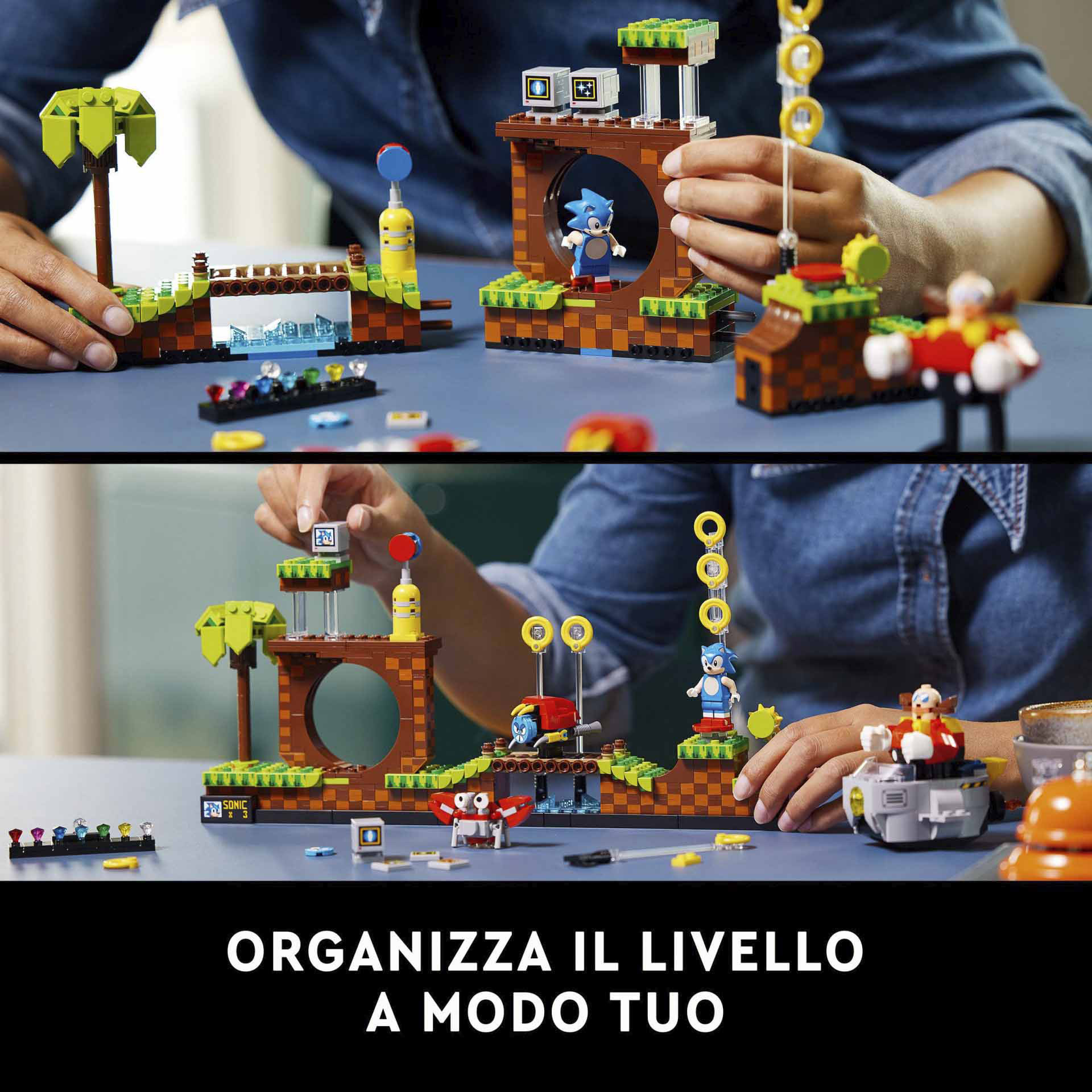 LEGO Ideas Sonic the Hedgehog - Green Hill Zone, Modello da Costruire per Adulti 21331, , large