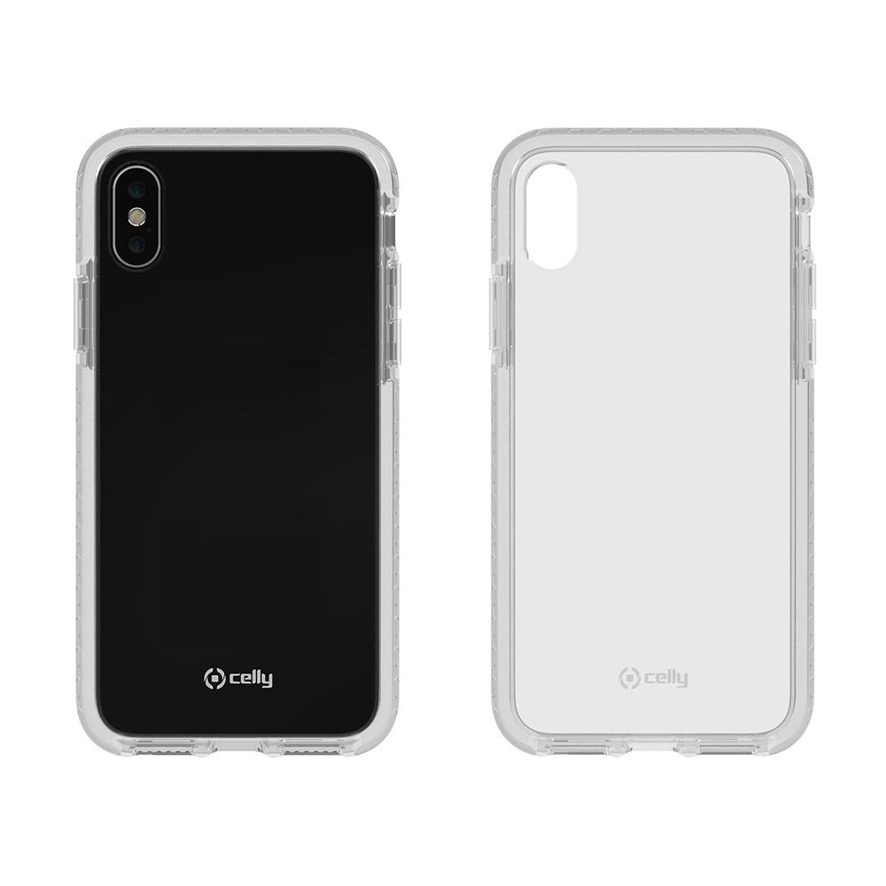 Cover Trasparente Per Iphone X Celly - Bordo Bianco, , large