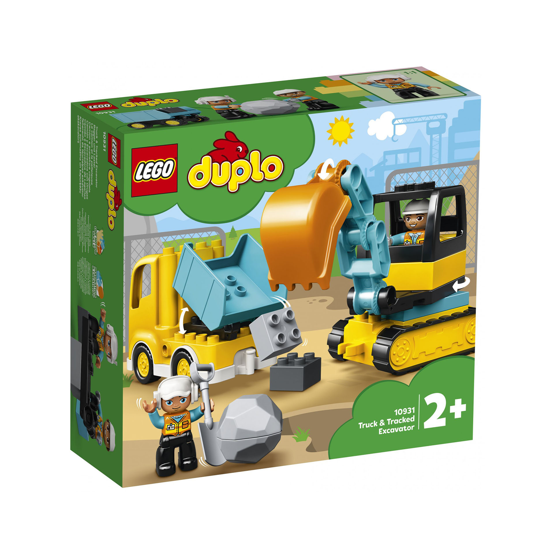 LEGO Duplo Camion e scavatore cingolato 10931, , large