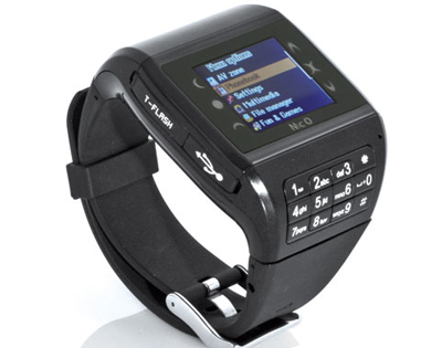 TempoFonino: orologio cellulare touch screen con tastiera integrata, , large