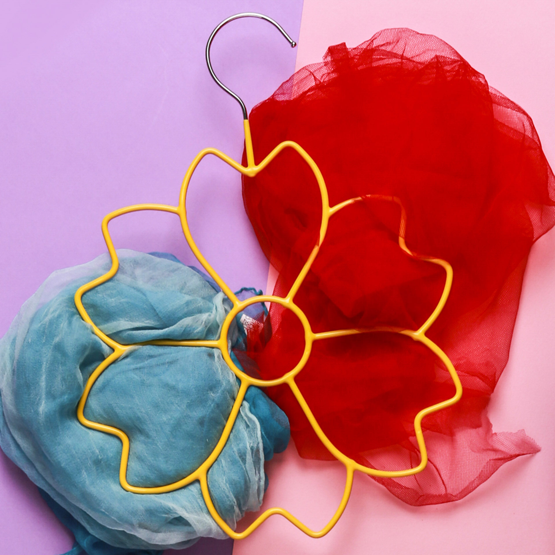 Gruccia Salvaspazio Per Foulard, A Forma Di Fiore, , large