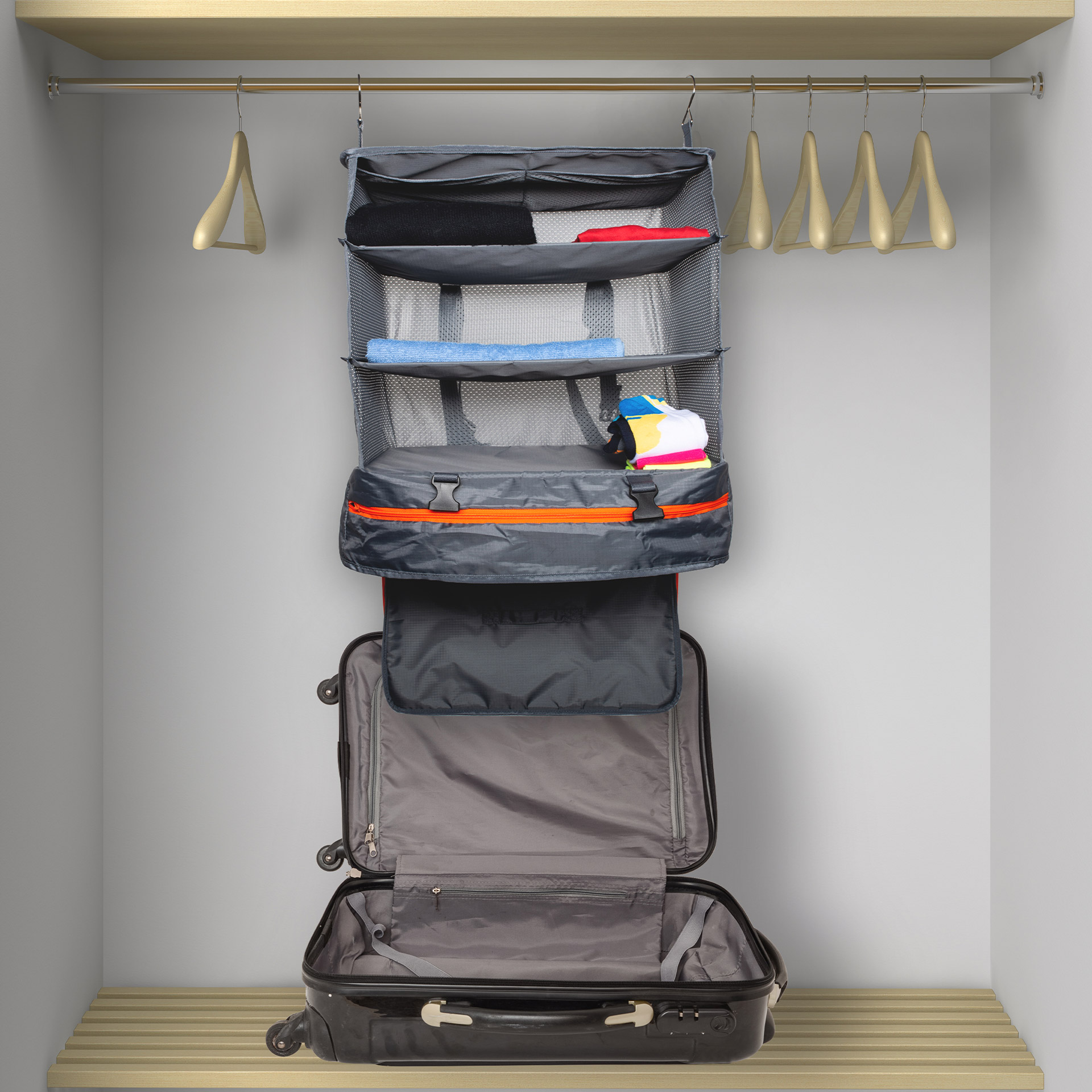 NUBILY Organizer per Valigia da Viaggio in Poliestere, Salvaspazio