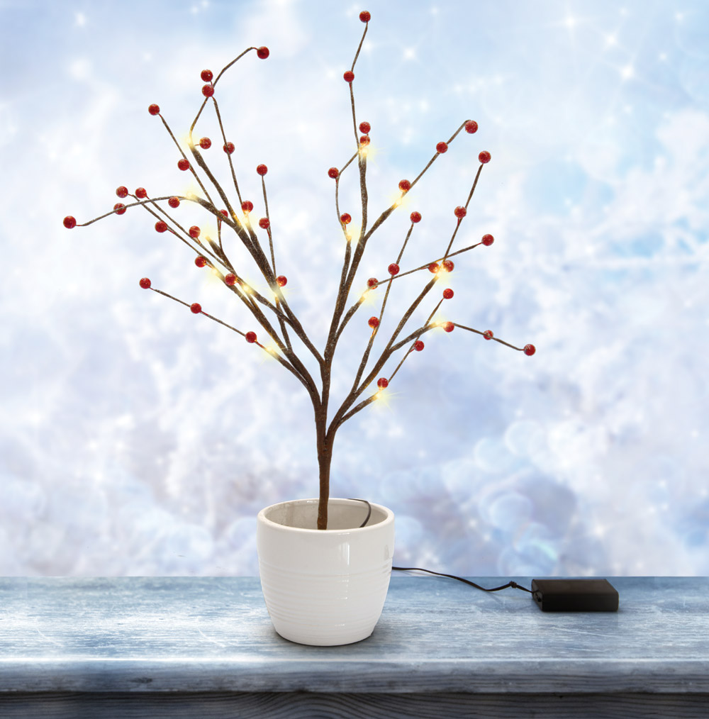 Ramo decorativo con 16 led, , large