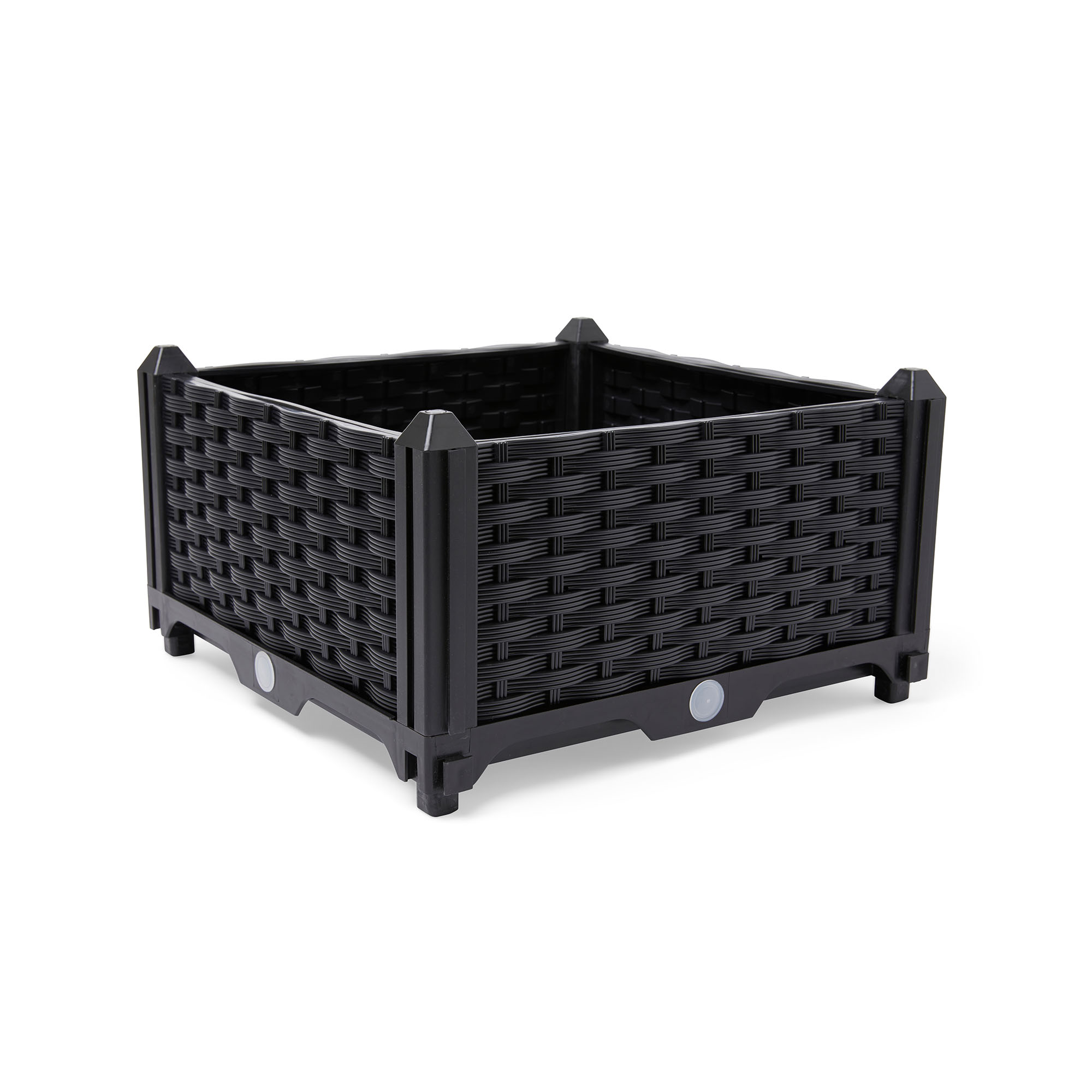 Fioriera componibile effetto rattan 39 x 22 x 39 cm, , large