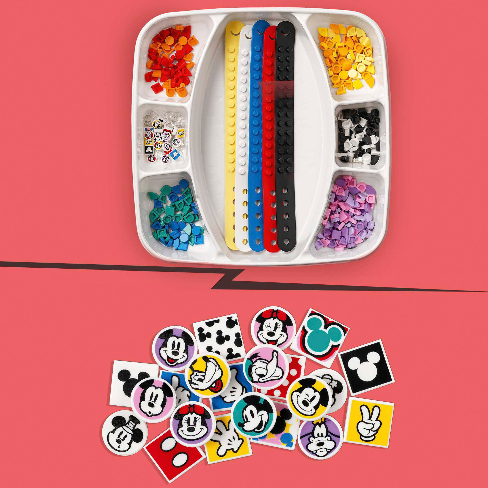 LEGO 41947 DOTS Disney Multipack Bracciali Topolino e Amici, Kit Fai da Te, Set 41947, , large