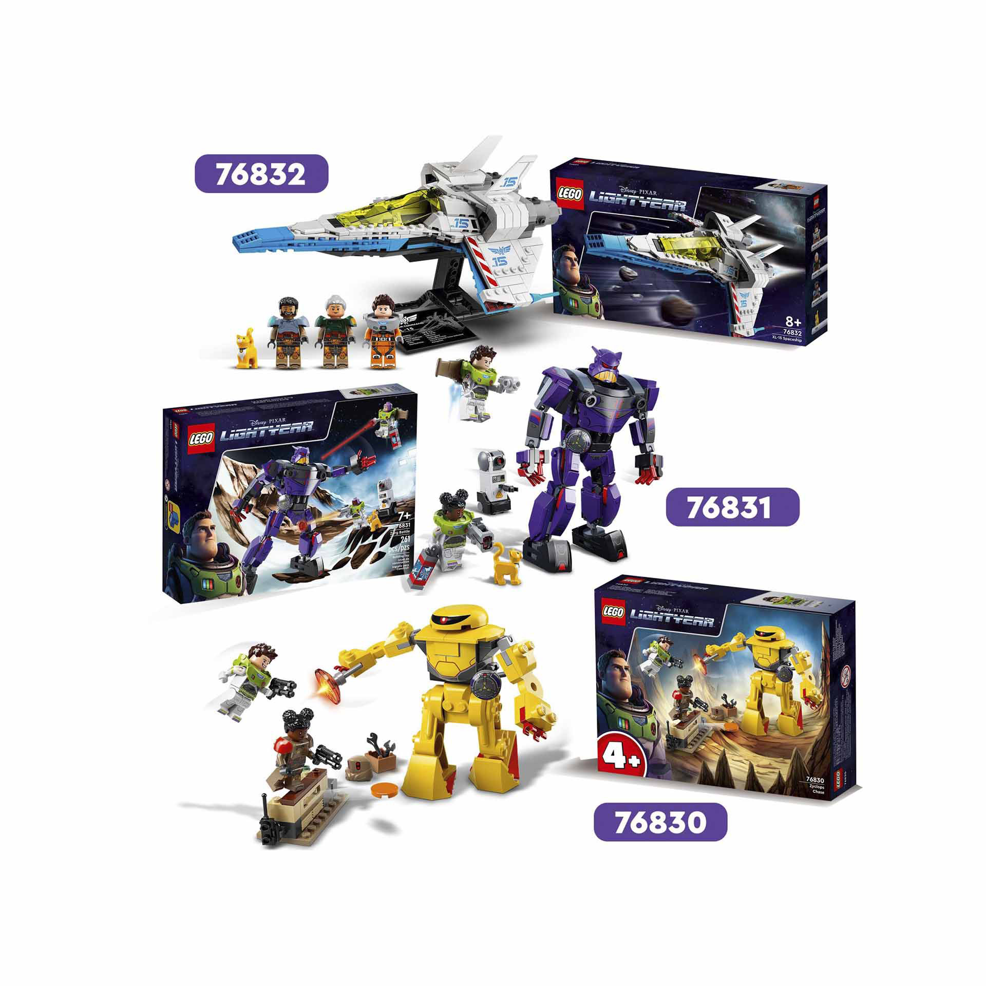 LEGO Lightyear Disney e Pixar L'Inseguimento di Zyclops, Giochi per Bambini dai 76830, , large