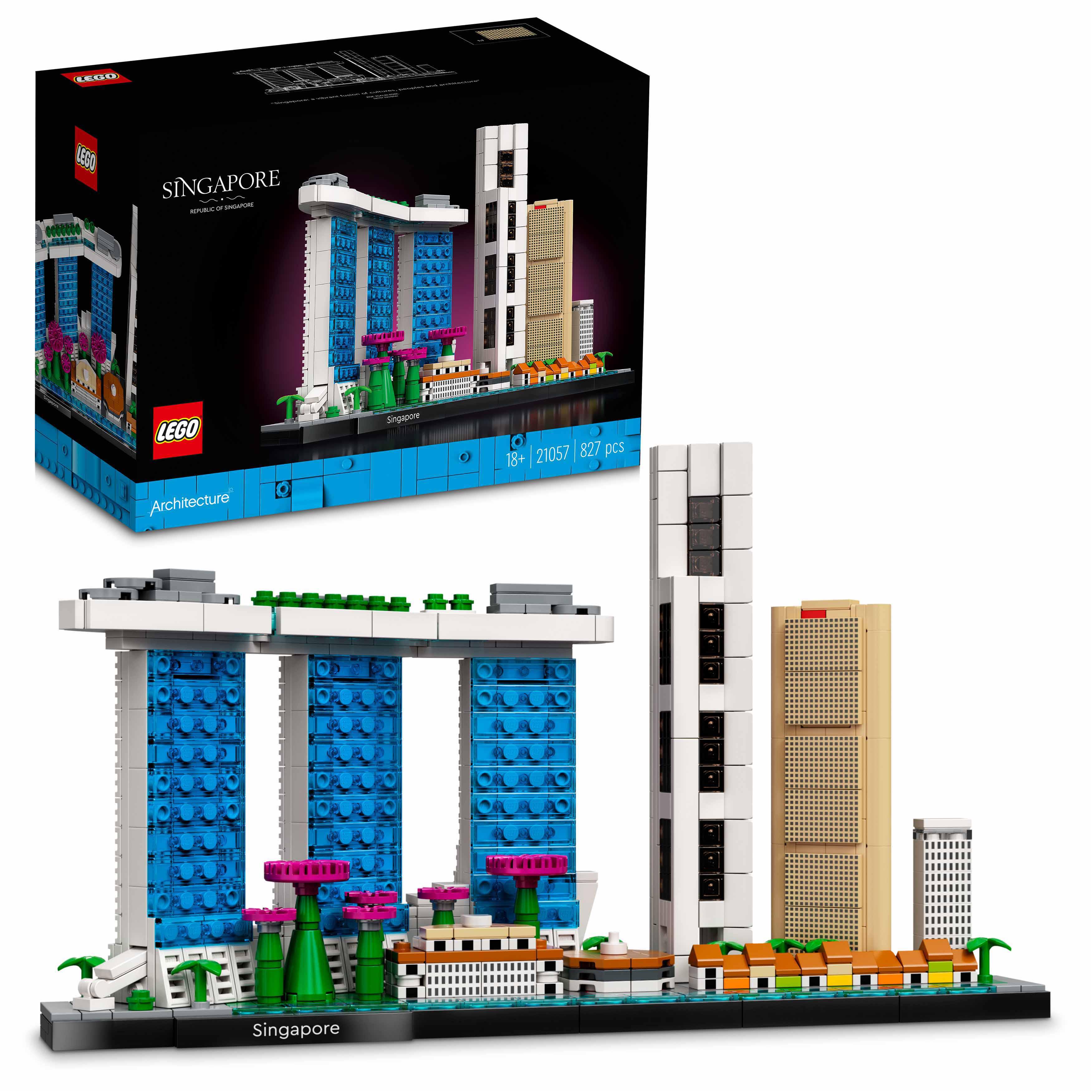 LEGO Architecture Singapore, Modellismo, Set di Costruzioni per Adulti della Col 21057, , large