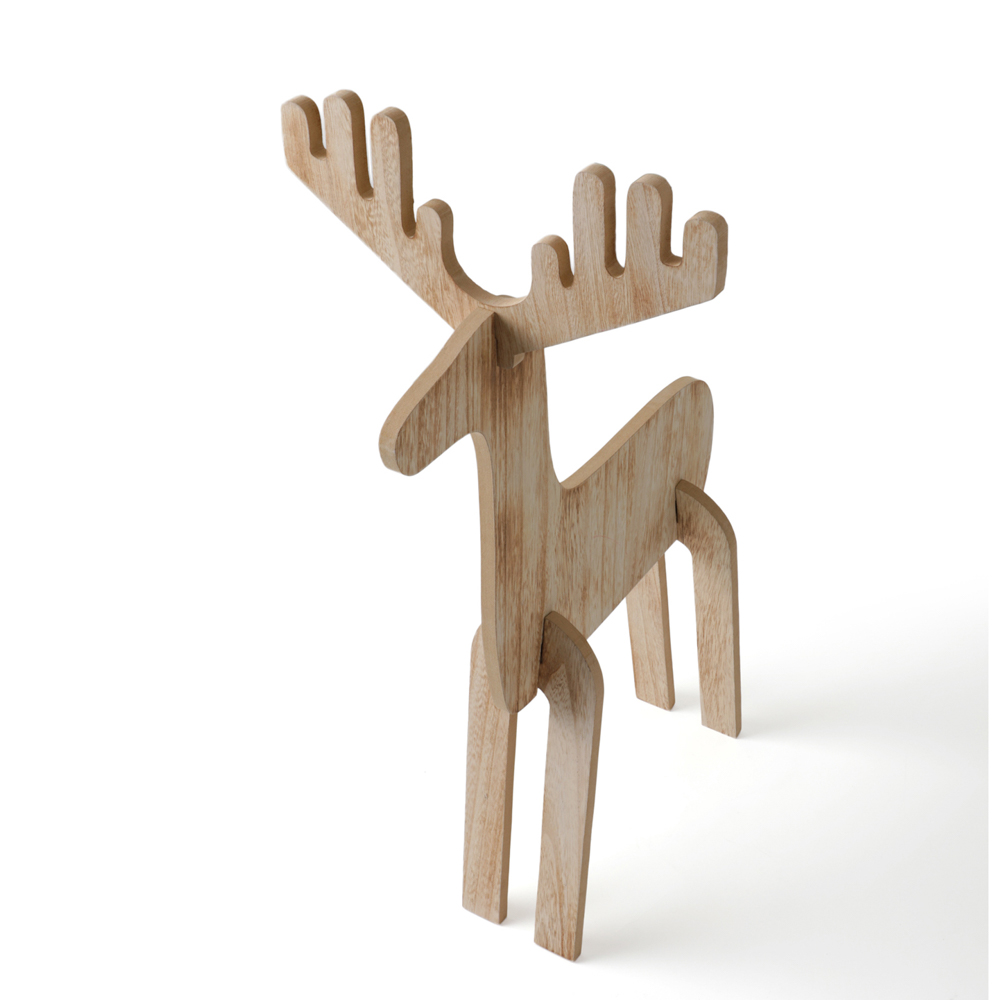Renna in legno grande, , large