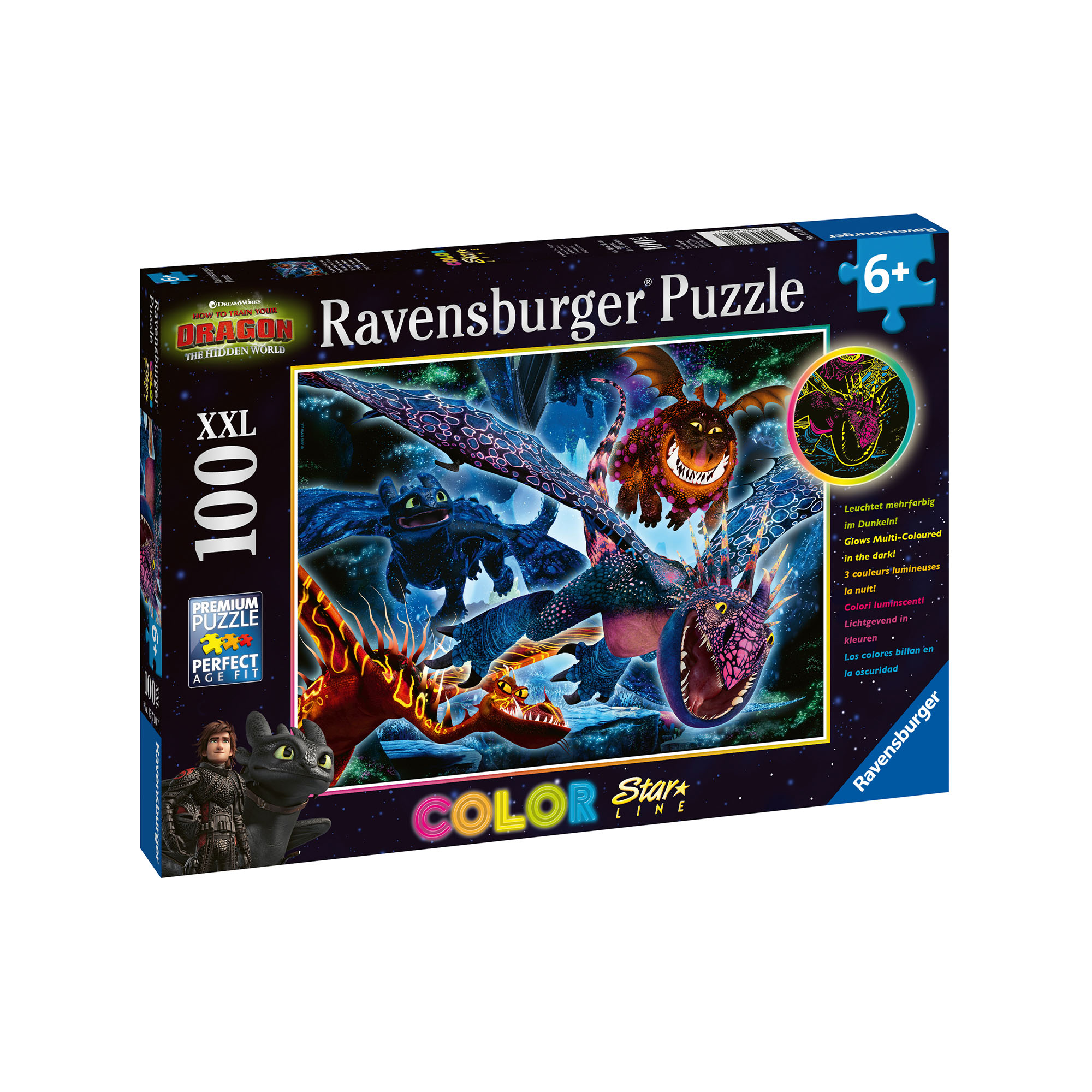 Ravensburger Puzzle 100 Pezzi 13710 - Dragons, , large