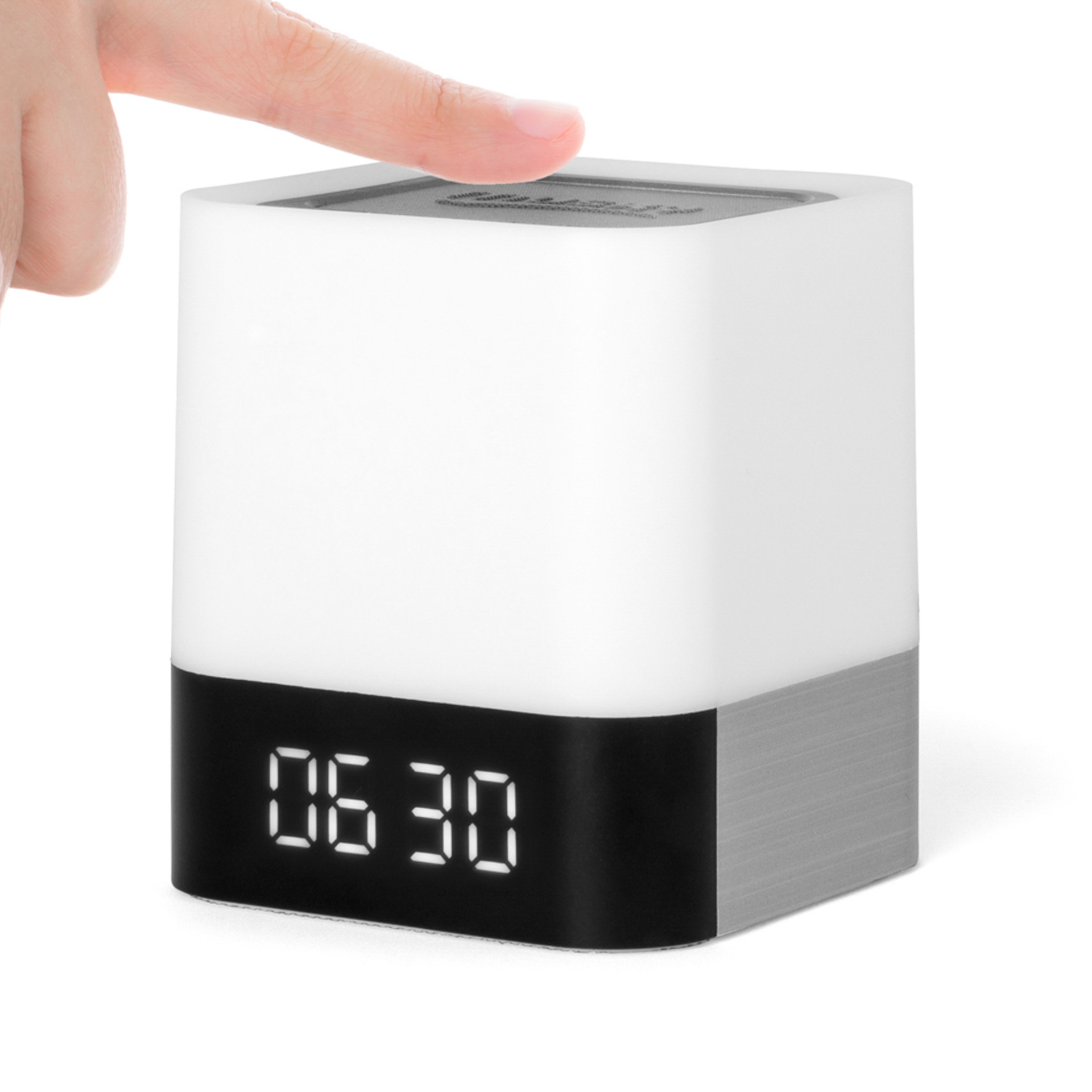 Sveglia multifunzione con lettore MP3 e luce touch, , large