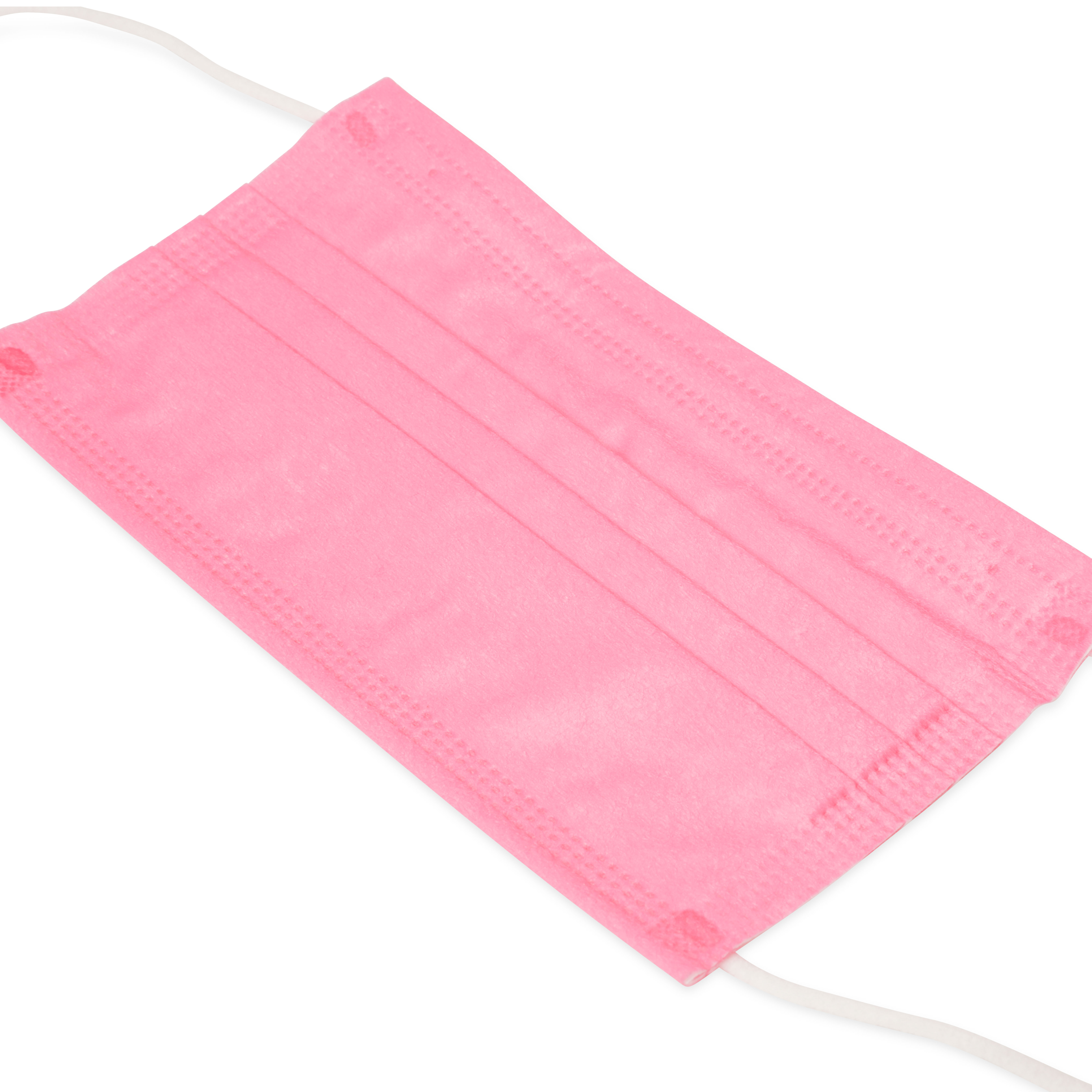 Mascherine facciali monouso per adulti set da 5 pz, rosa, rosa, large