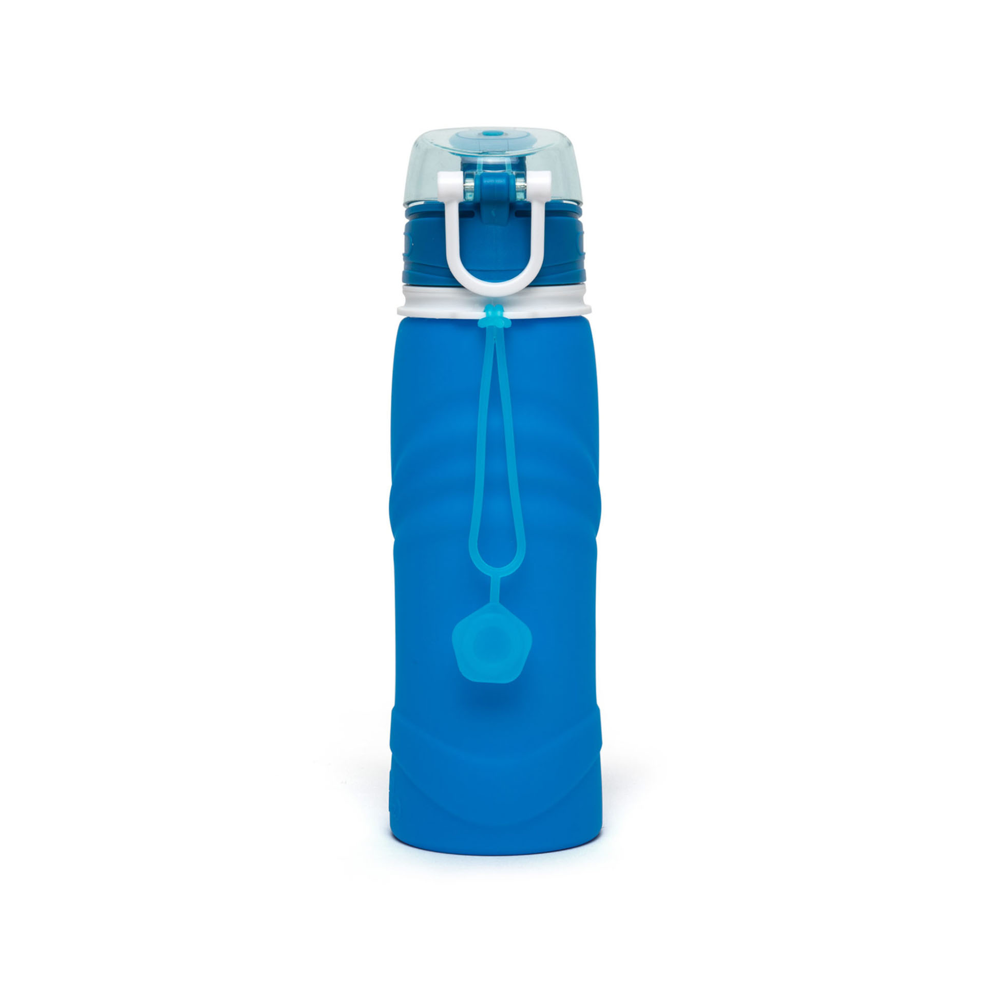 Bottiglia pieghevole in silicone, 750 ml - Colore blu, blu, large