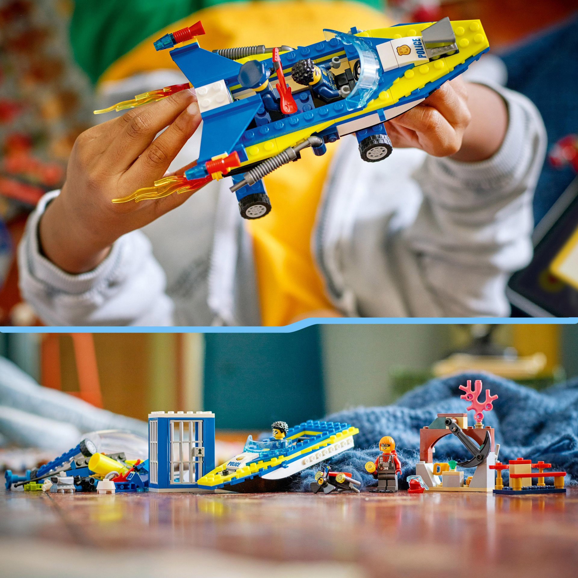 LEGO City Missioni Investigative della Polizia Marittima, Set Costruzioni con Av 60355, , large
