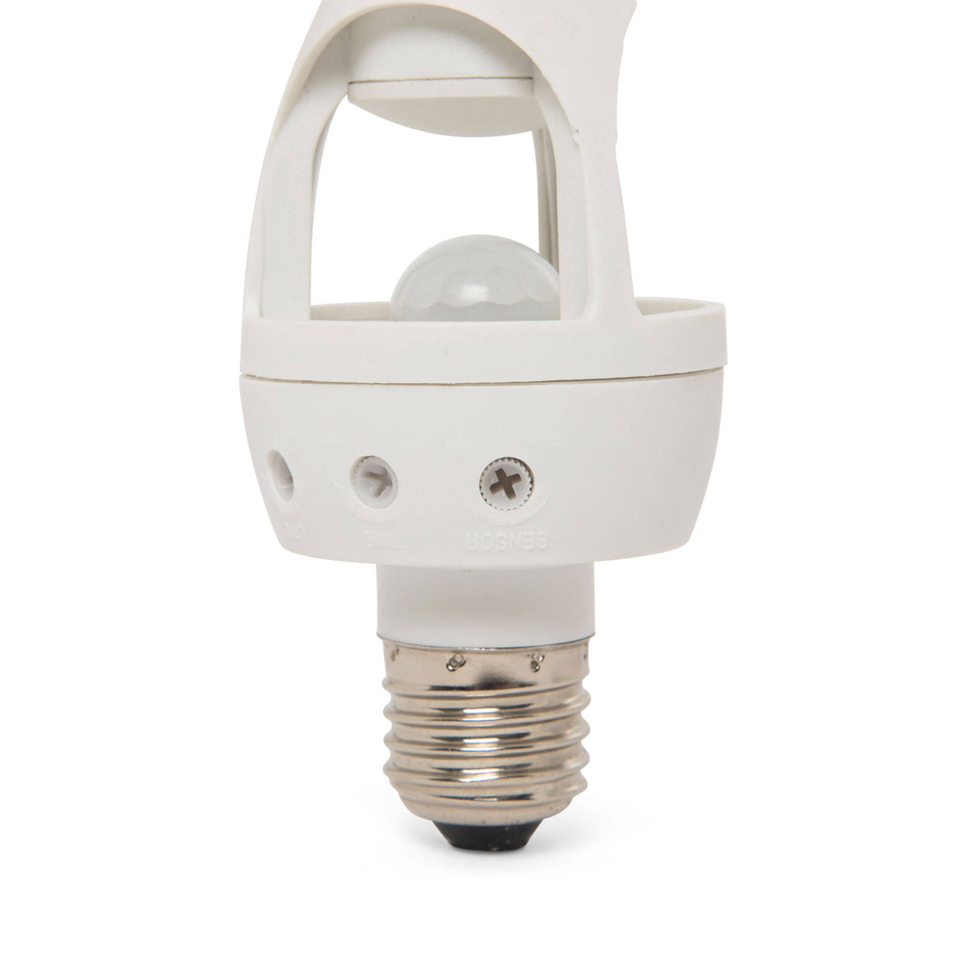 Portalampada E27 con sensore crepuscolare e PIR 360°, , large