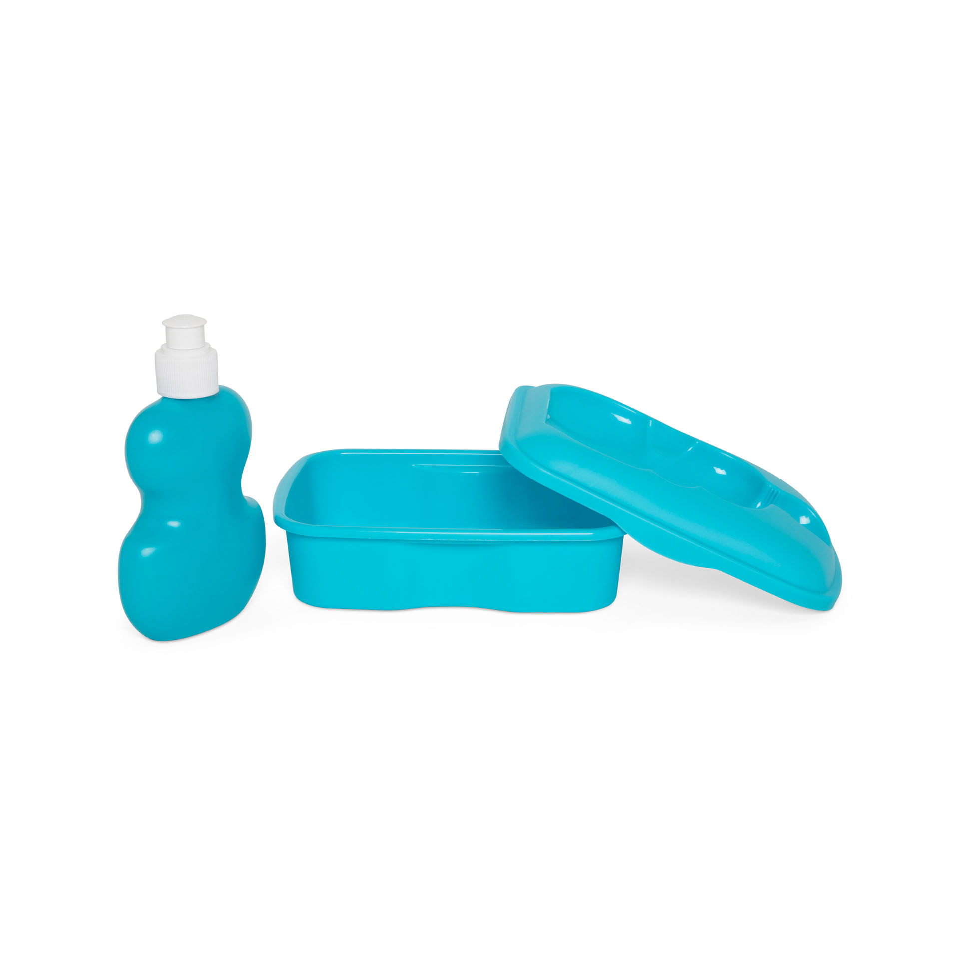 Contenitore porta pranzo con borraccia, , large