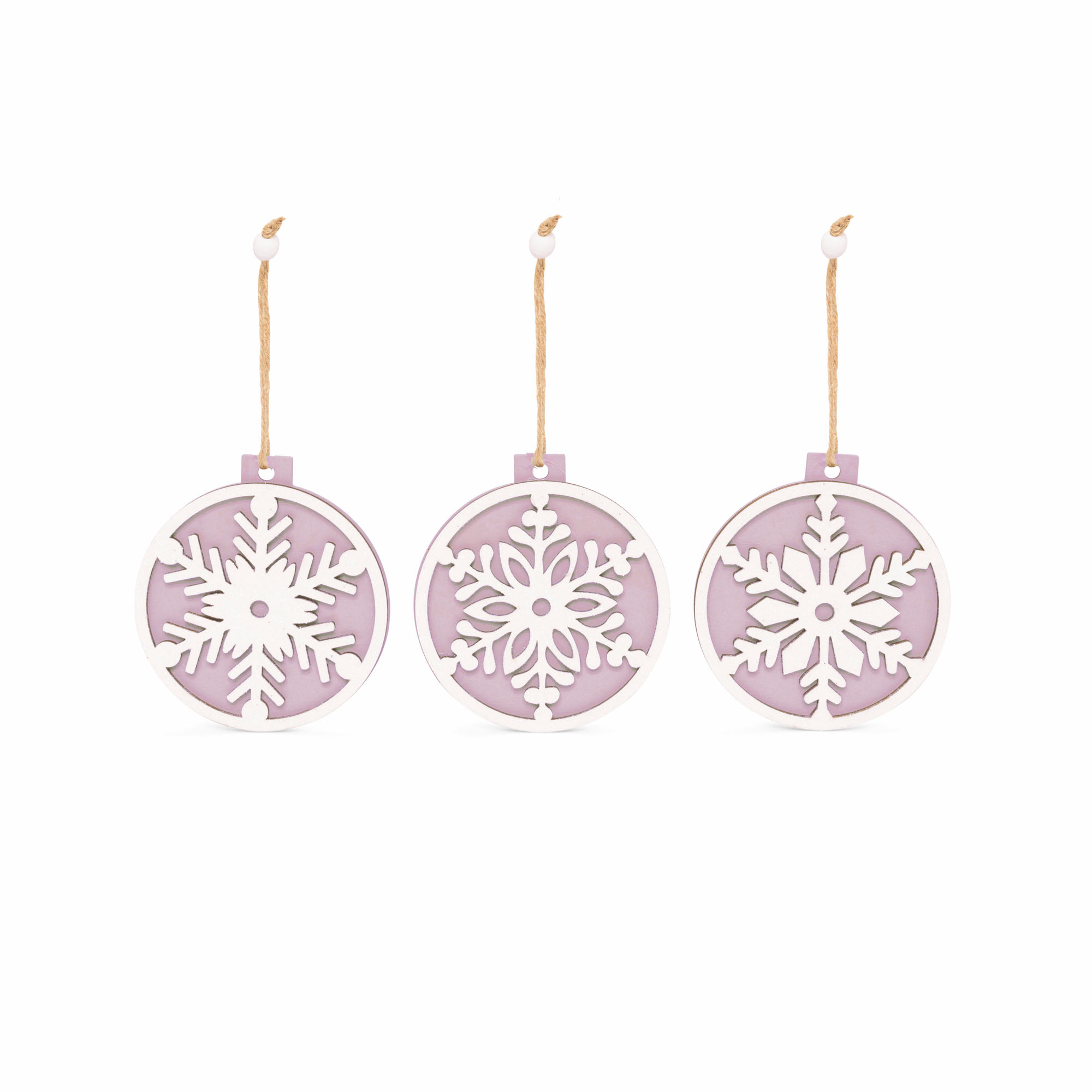 Decorazioni per albero in legno, set da 9 pz, , large