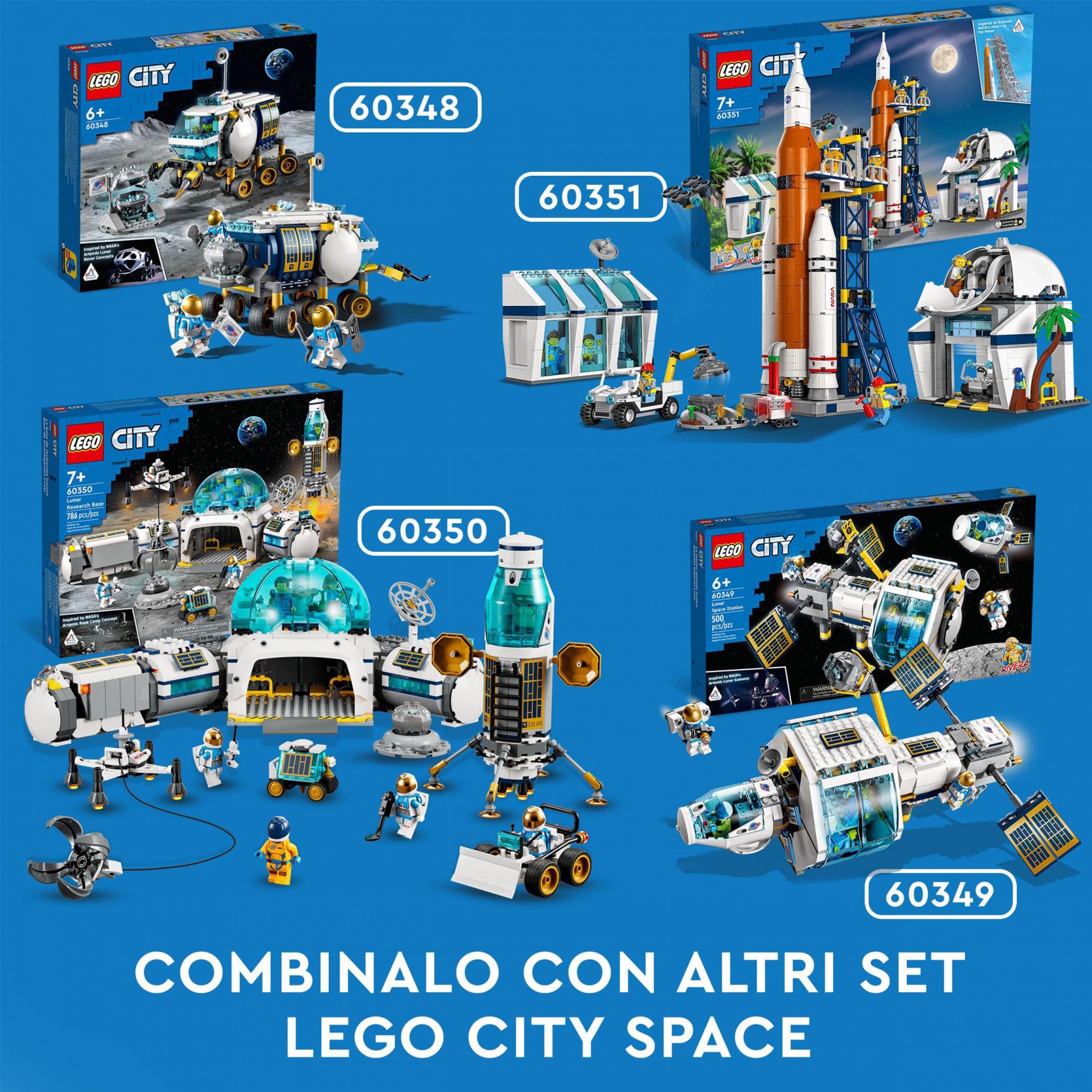 LEGO 60348 City Rover Lunare, Modello di Veicolo Spaziale, Giocattolo per Bambin 60348, , large