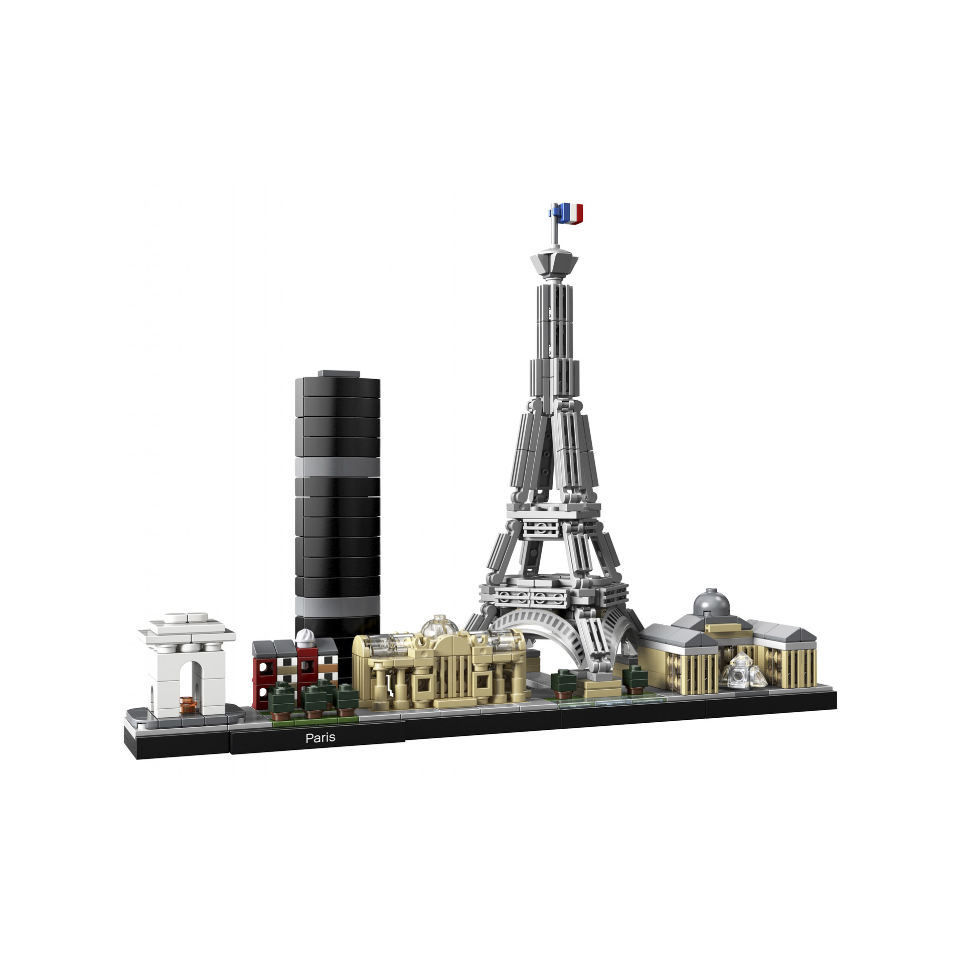 LEGO Architecture Parigi, Set di Costruzioni con Torre Eiffel, Louvre, Collezion 21044, , large