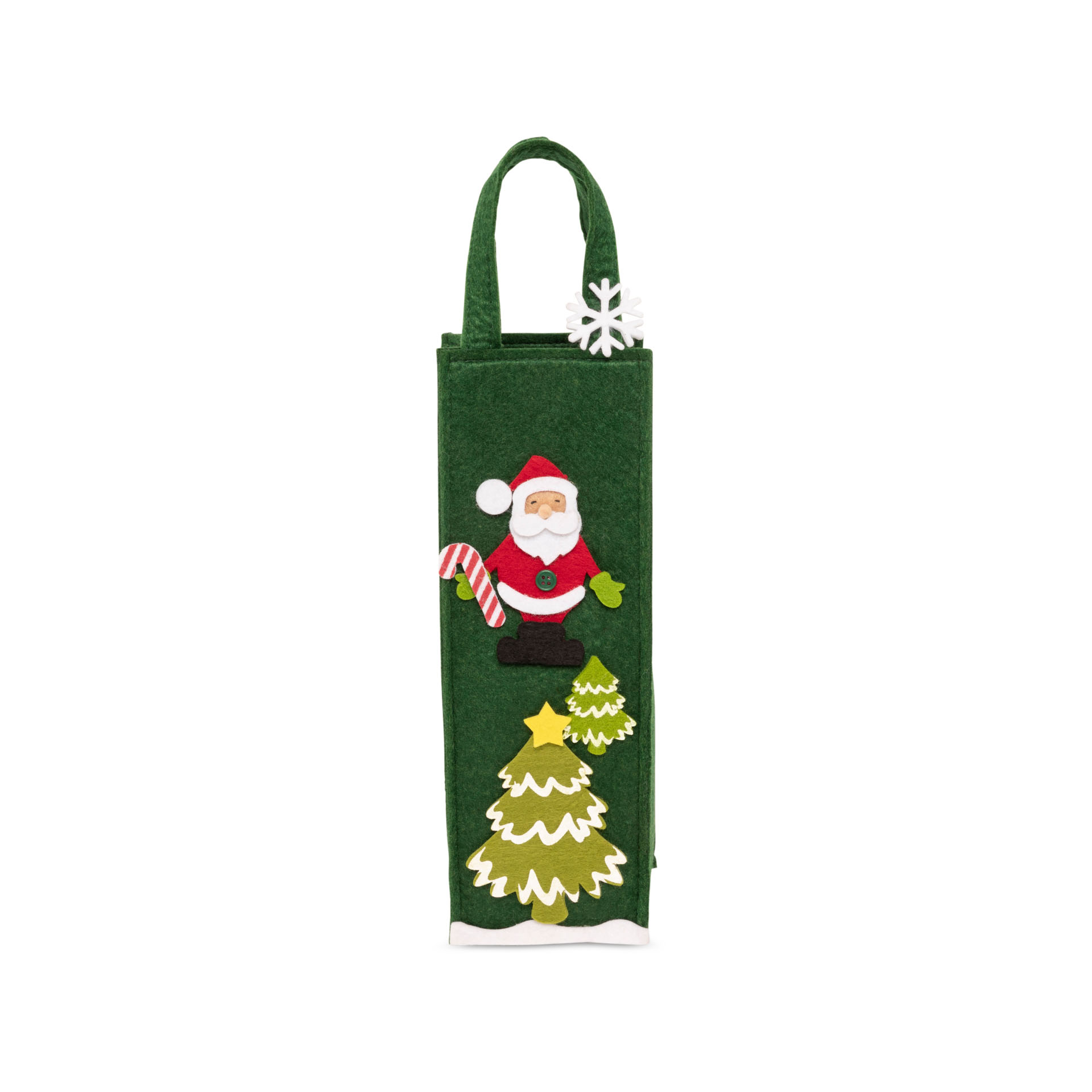 Borsa porta bottiglia natalizia, , large