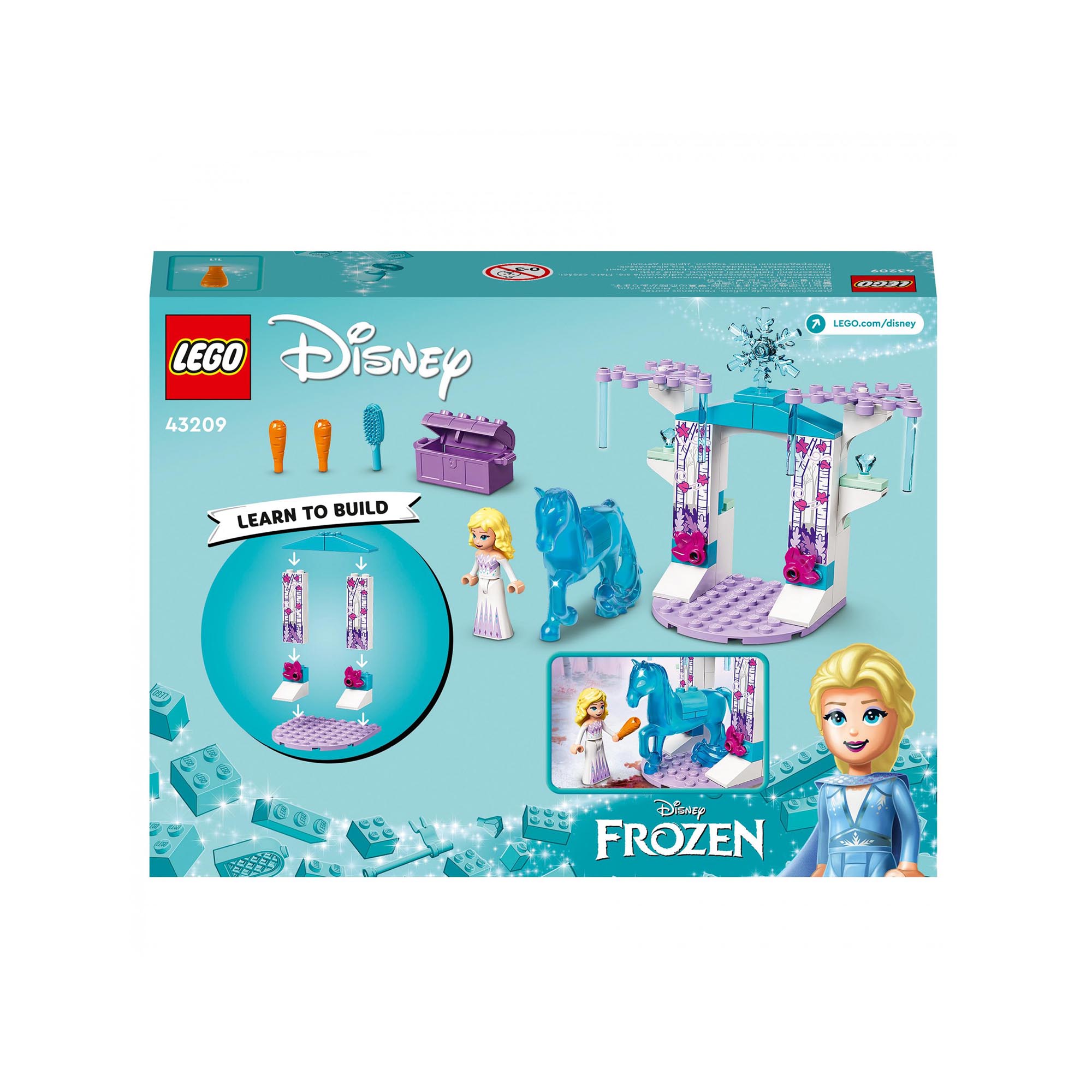 LEGO 43209 Disney Elsa e La Stalla Di Ghiaccio Di Nokk, Idea Regalo per Bambini  43209, , large