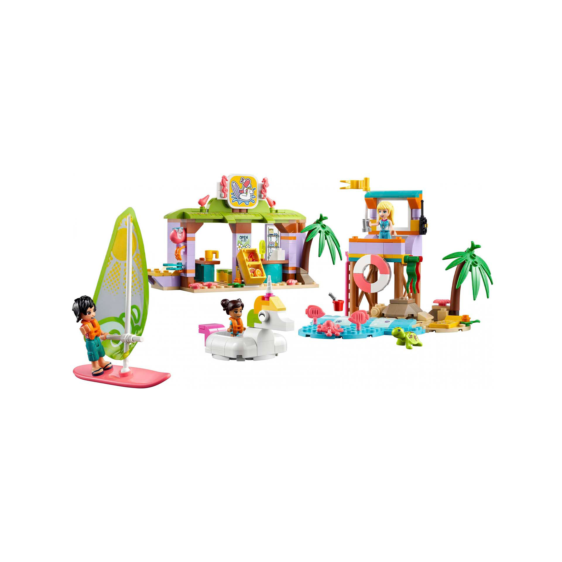 LEGO Friends Divertimento sulla Spiaggia dei Surfer, Set Costruzioni Estive con 41710, , large