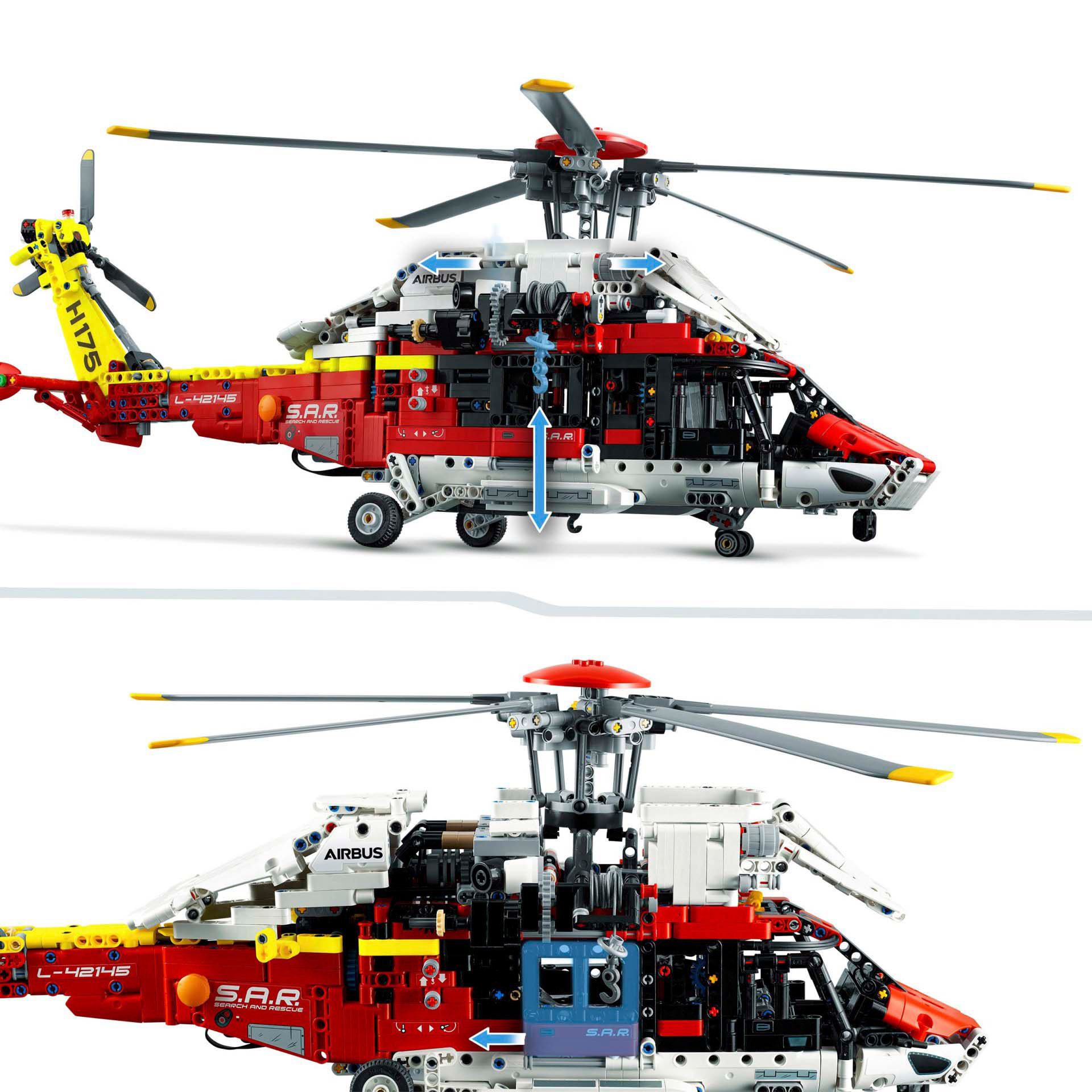 LEGO 42145 Technic Elicottero di Salvataggio Airbus H175, Set Modellismo per Bam 42145, , large