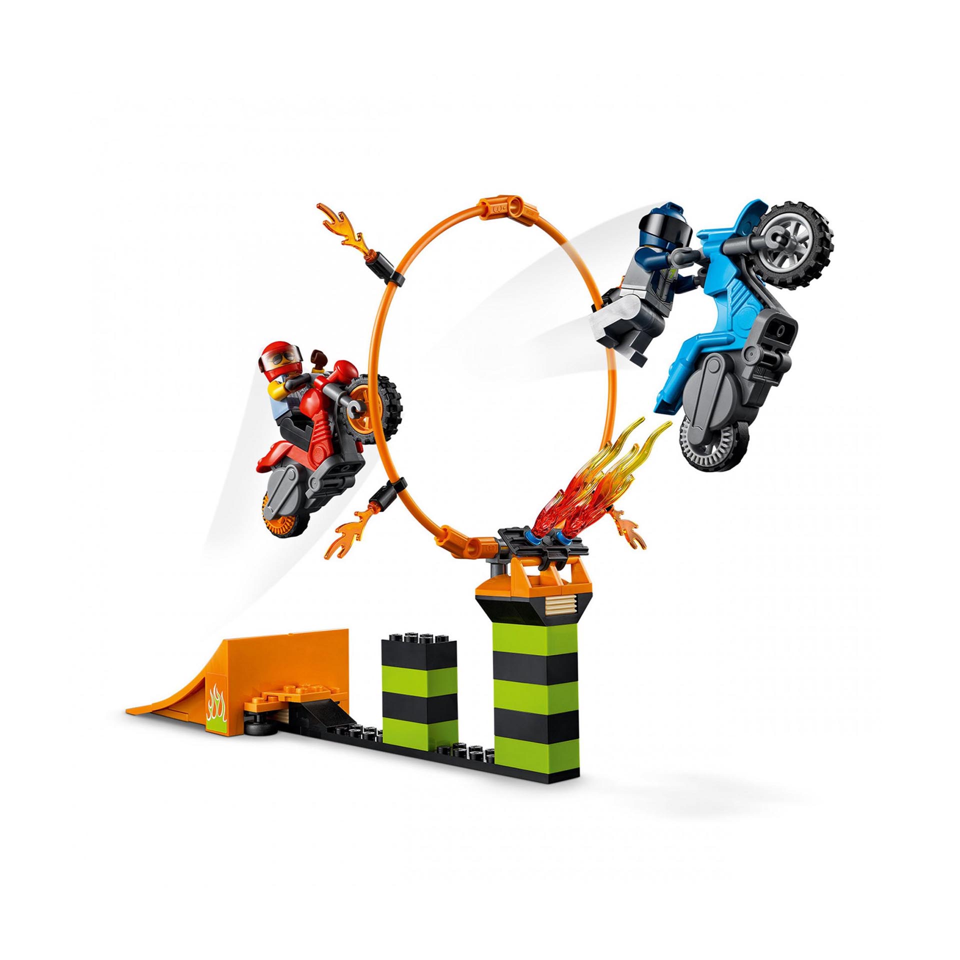 LEGO City Stuntz Competizione Acrobatica, Set con 2 Moto Giocattolo con Meccanis 60299, , large