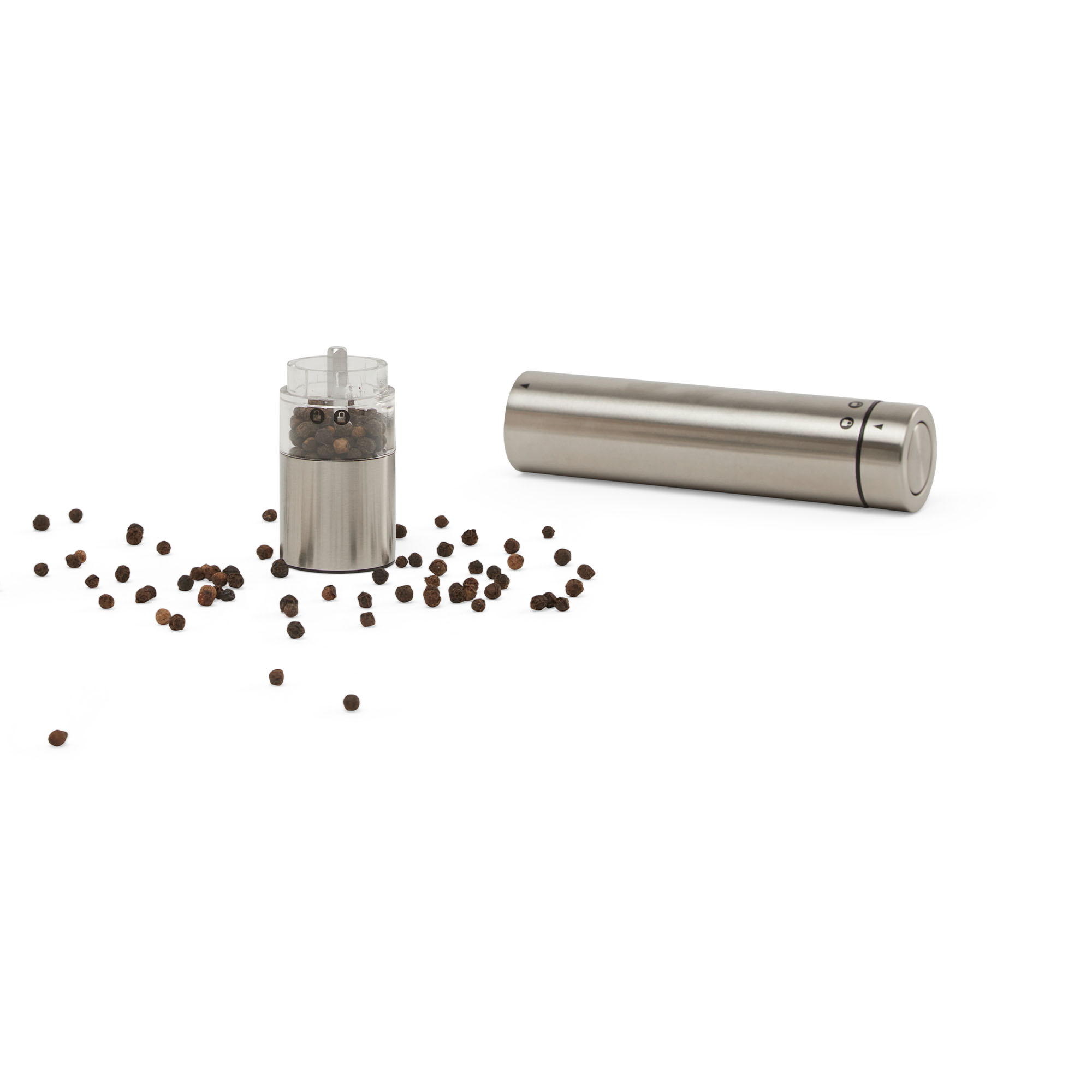 Set Di 2 Macinasale E Pepe Elettrici Ricaricabili, Con Macinatura Regolabile, Luce LED, Contenitore Lavabile, Ricarica USB-C