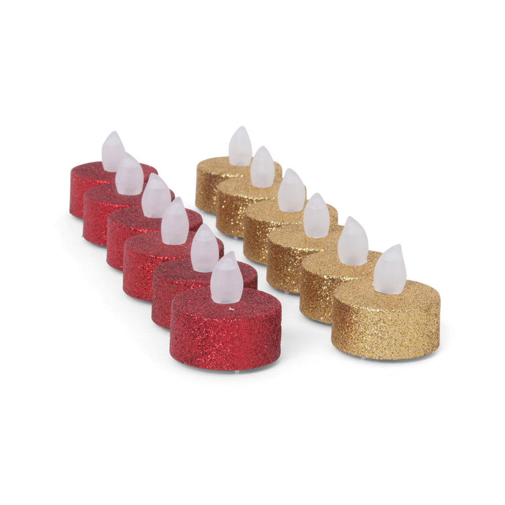 6 Tealight con luce a led tremolante, , large