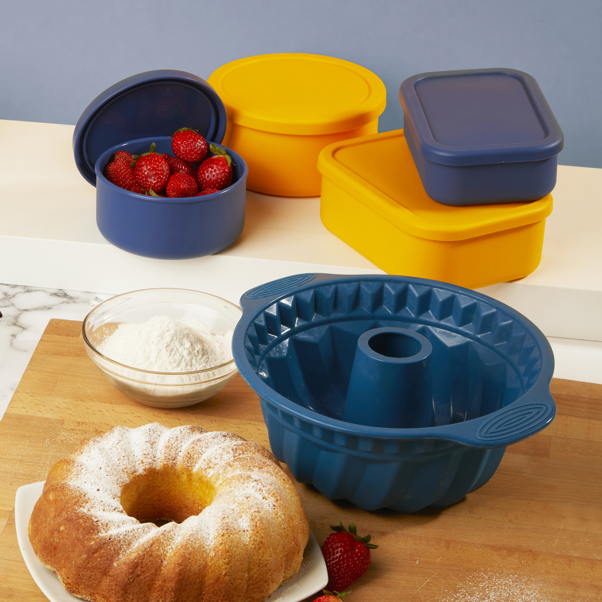 Stampo Per Ciambellone In Silicone Ø 24 Cm, , large