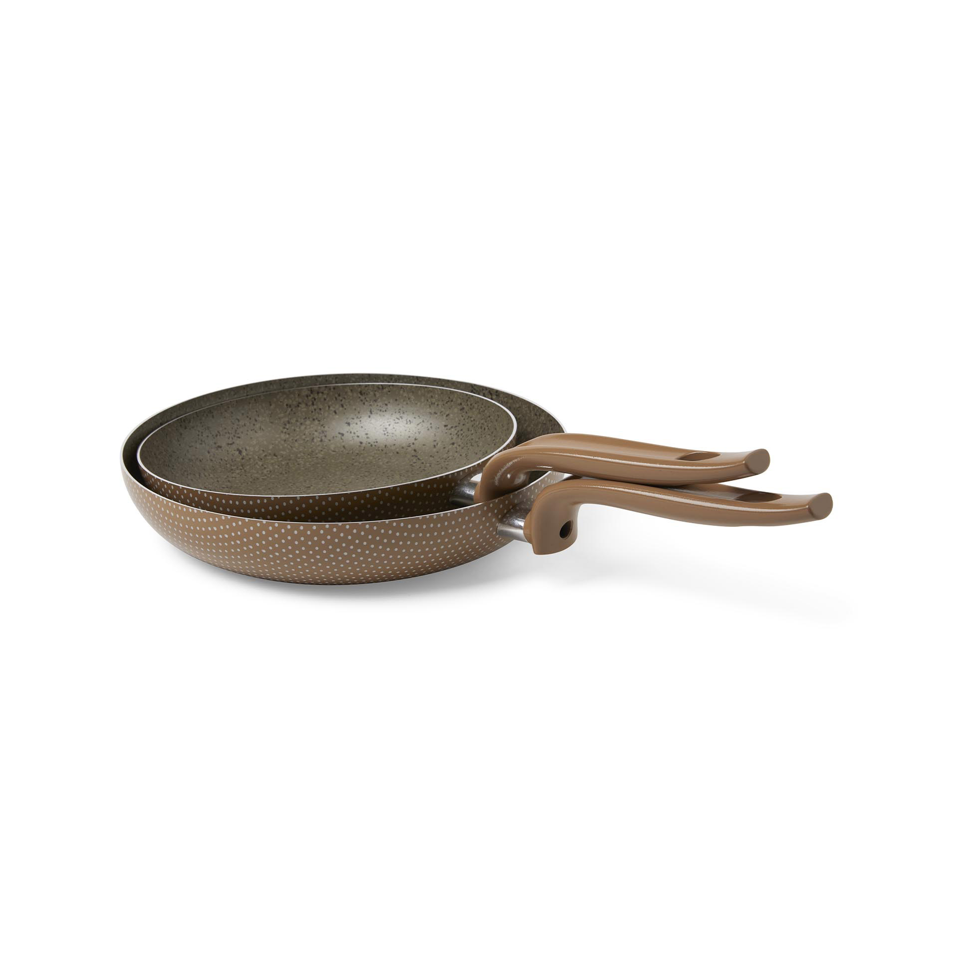 Set 2 padelle 24|28 cm, tortora, large
