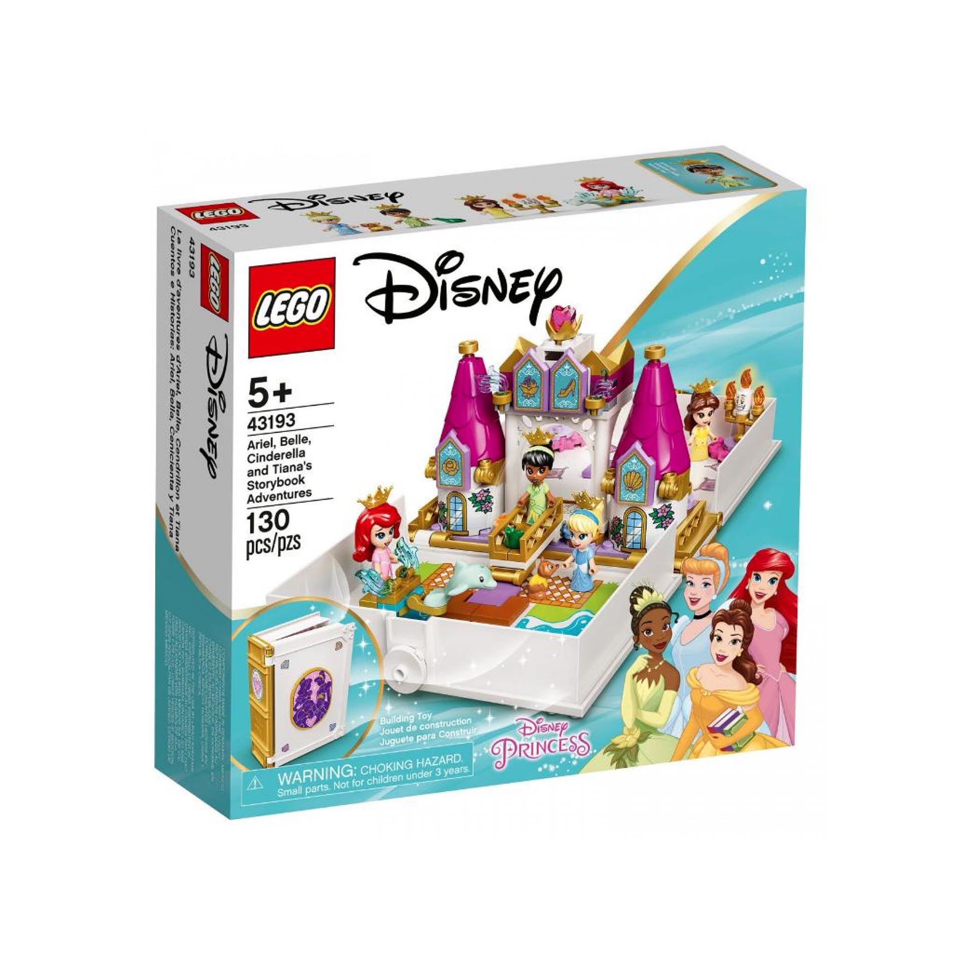 LEGO Disney Princess L'Avventura Fiabesca di Ariel, Belle, Cenerentola e Tiana, 43193, , large