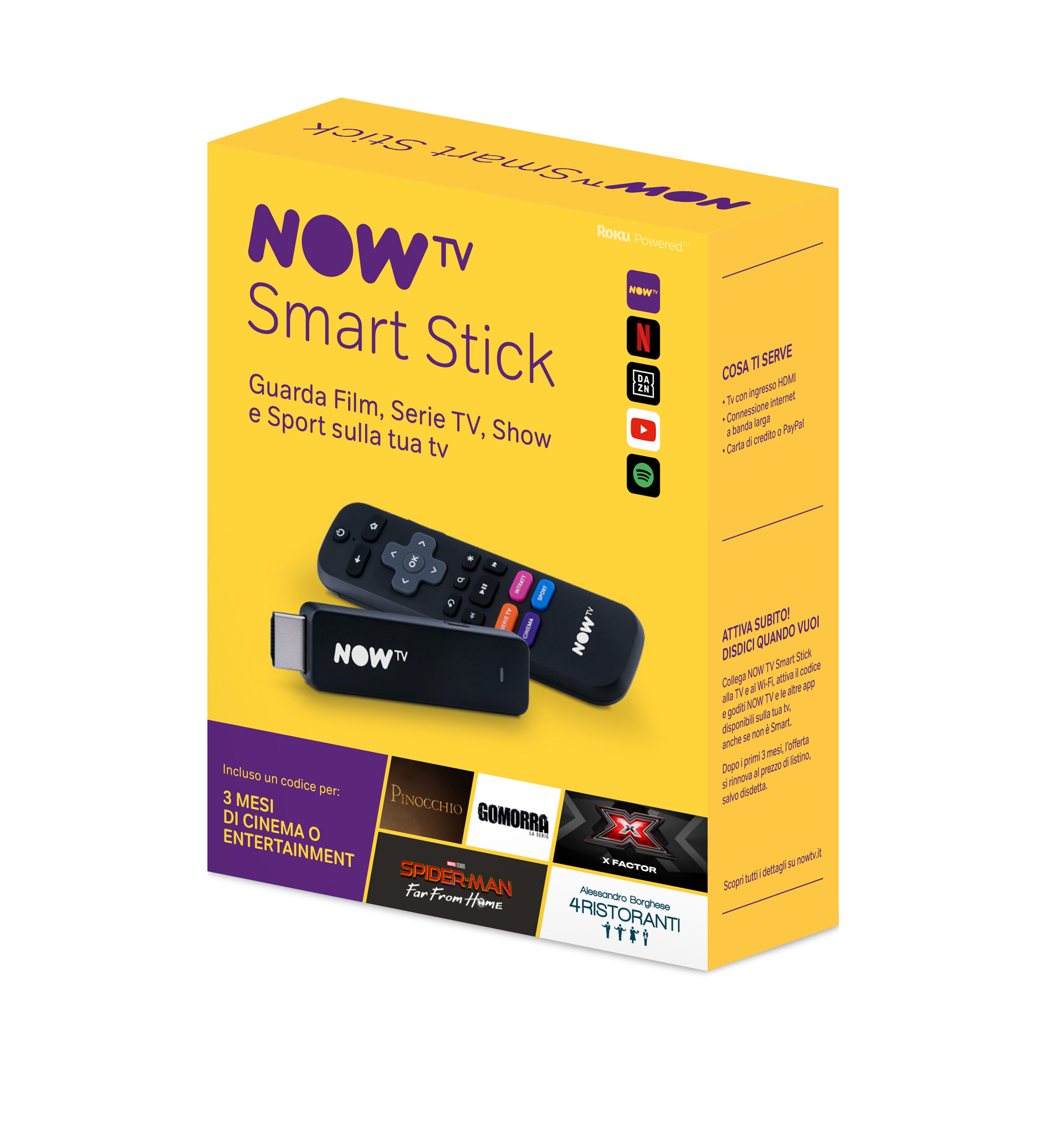 Now Tv Smart Stick Cinema O Intrattenimento, , large