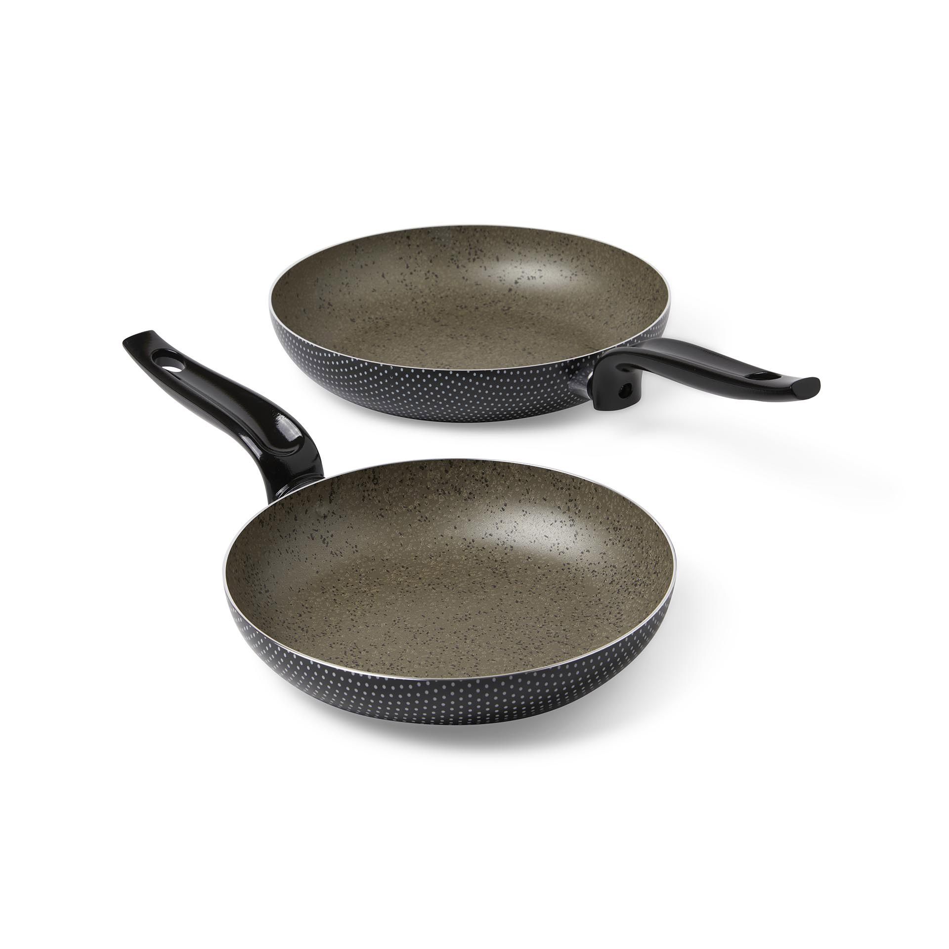 Set 2 padelle 24|28 cm, nero, large