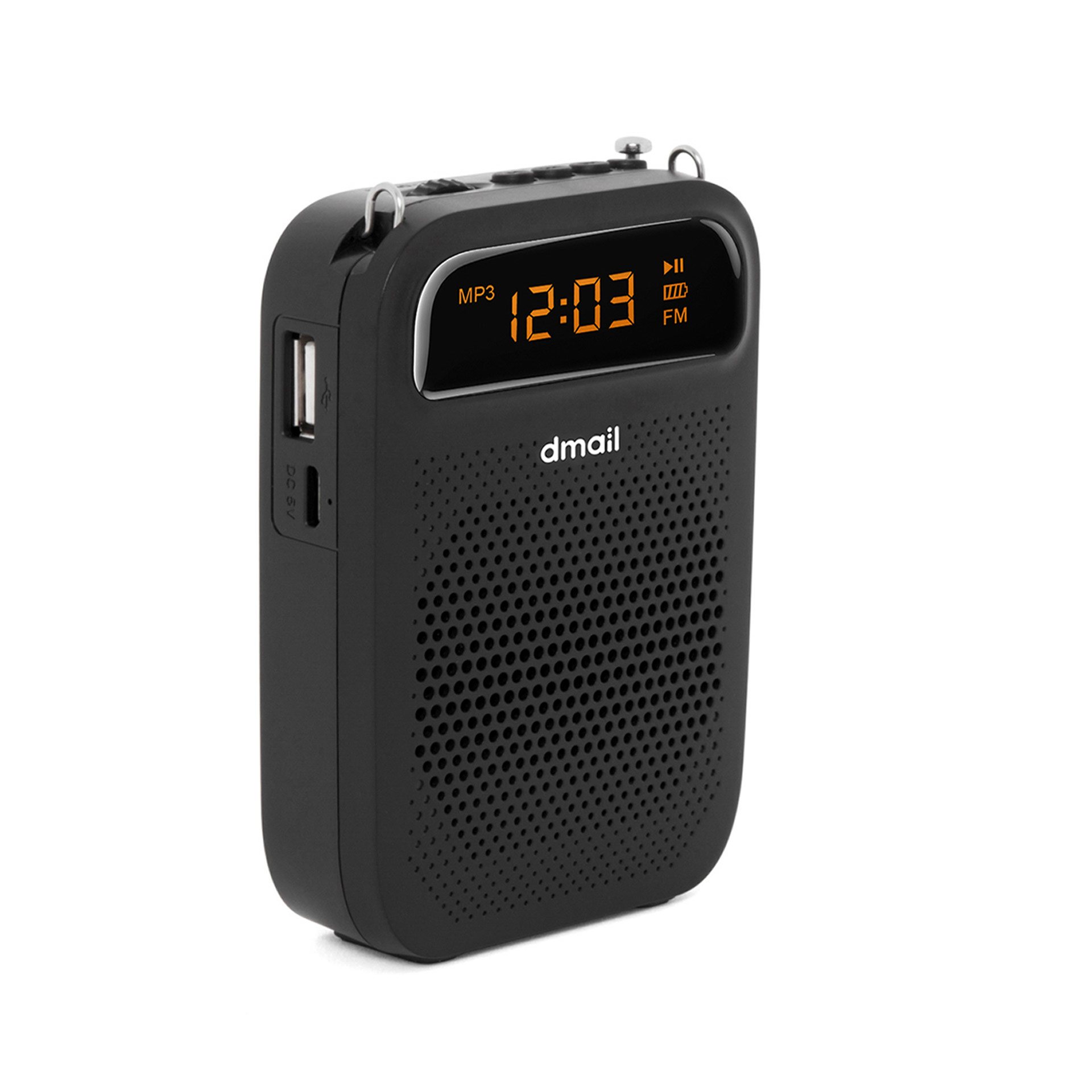 Amplificatore portatile con microfono mp3 -radio, , large