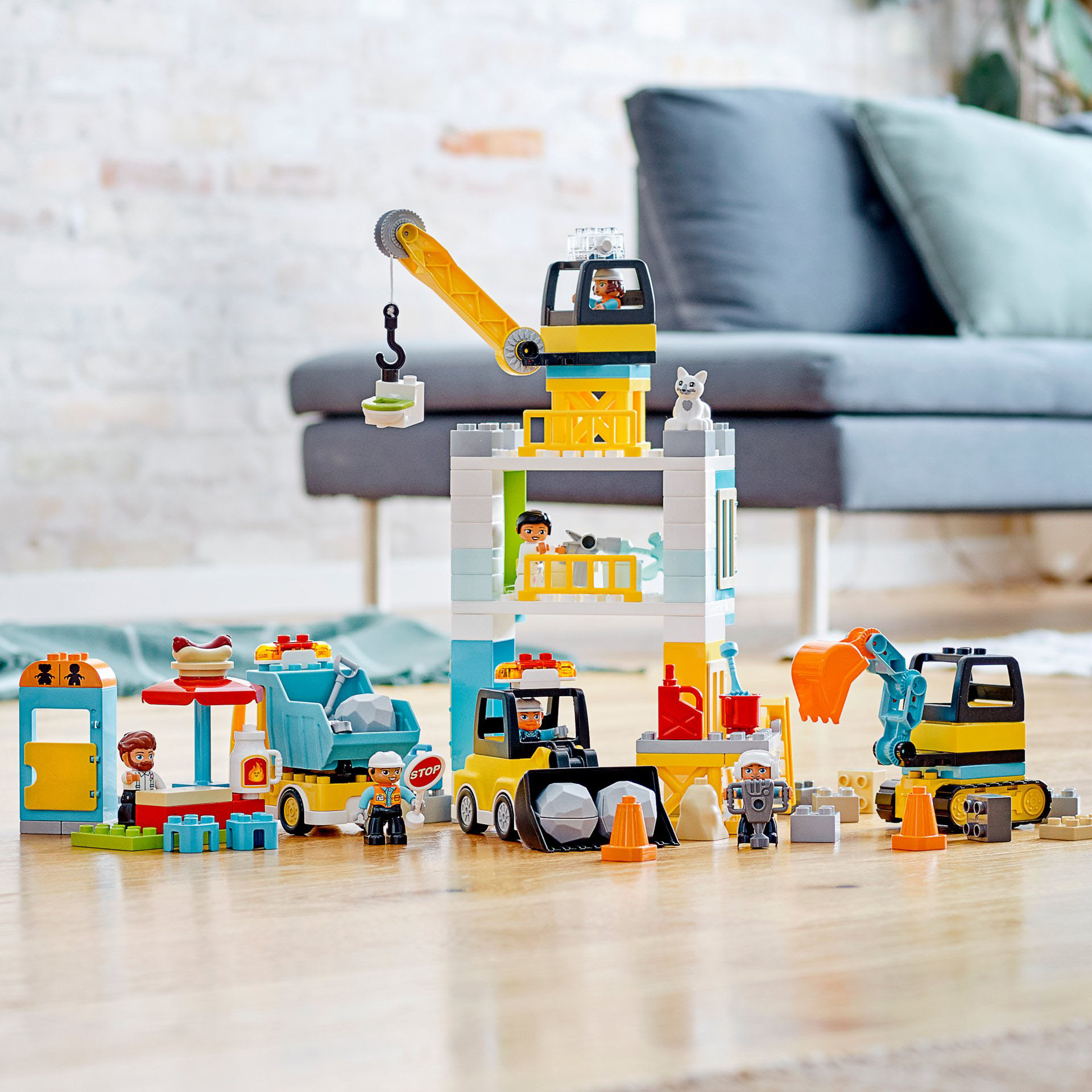LEGO Duplo Cantiere edile con gru a torre 10933, , large
