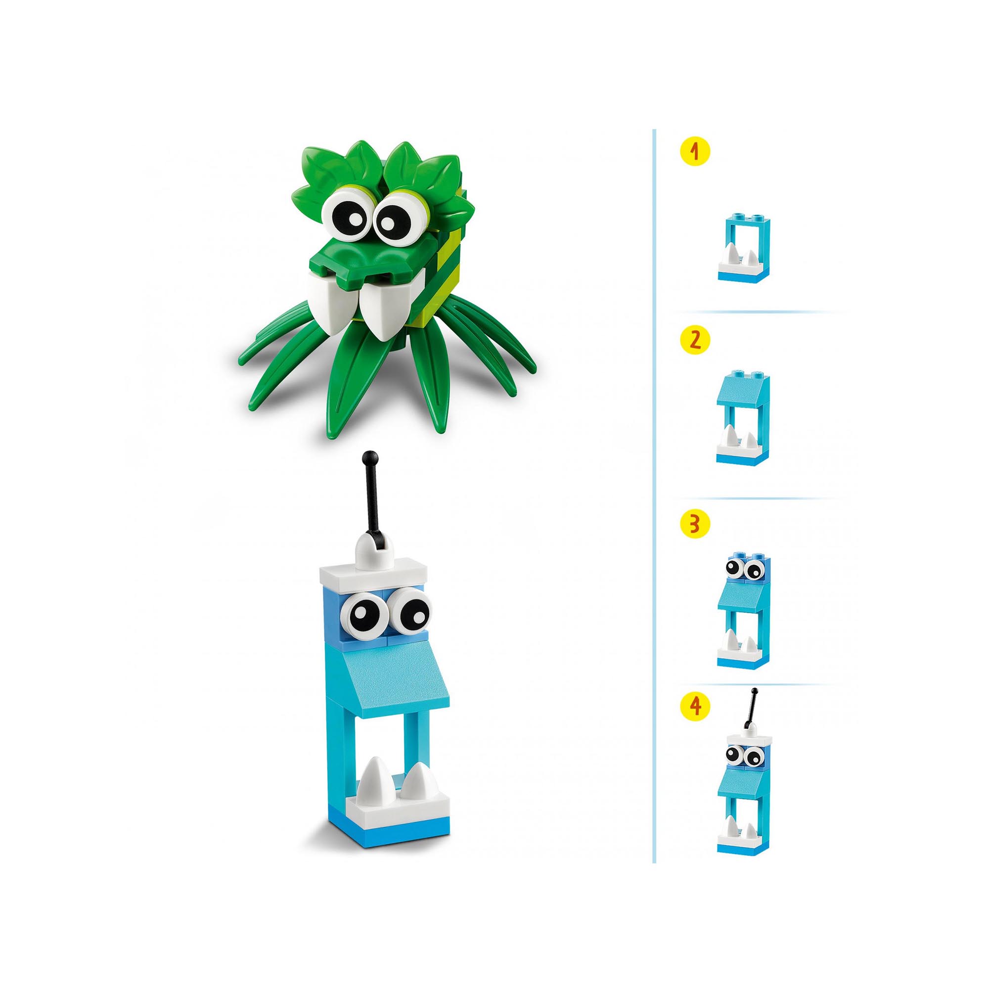 LEGO 11017 Classic Mostri Creativi, Giochi Educativi per Bambini dai 4 Anni in s 11017, , large